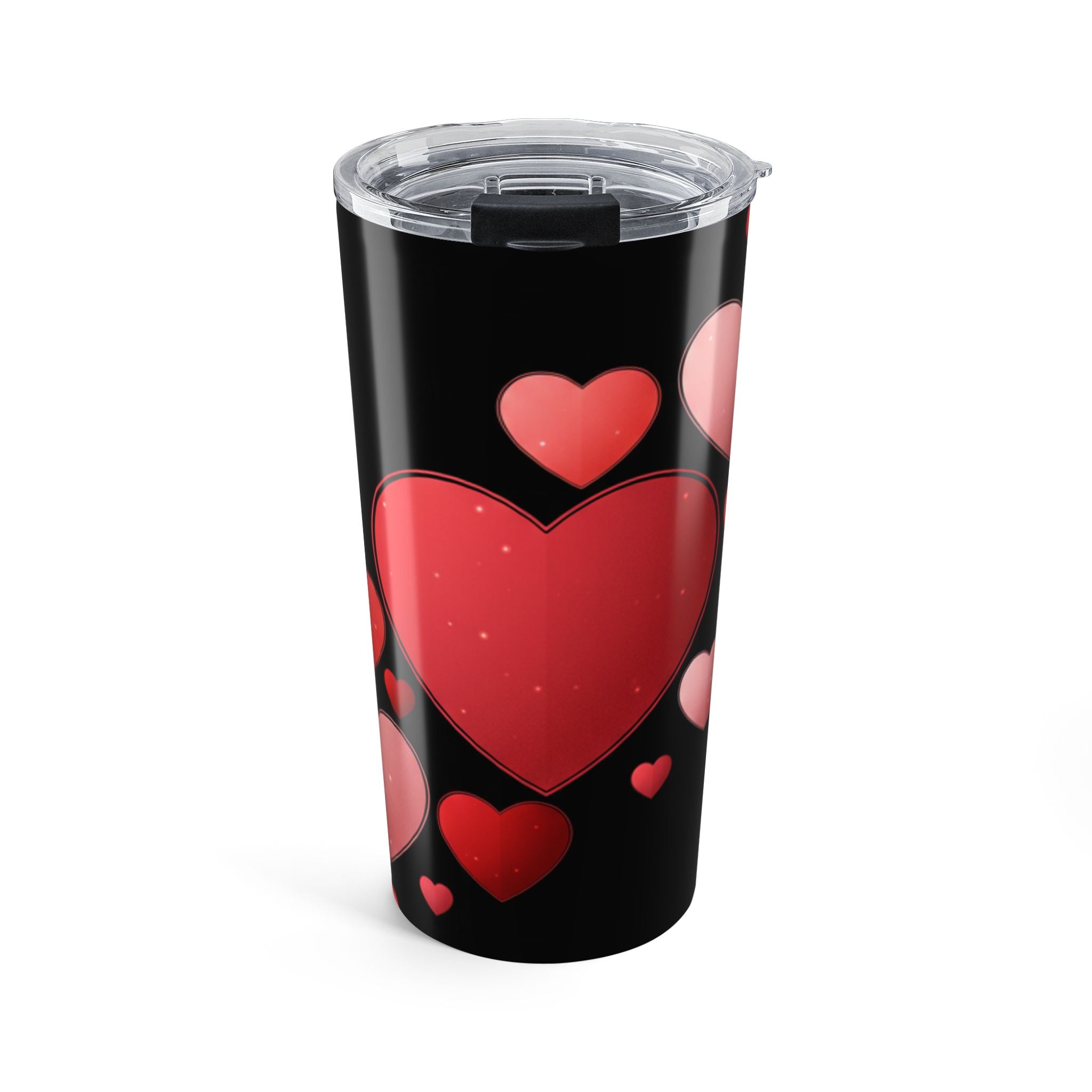 20oz Stainless Steel Tumbler – Valentine Galaxy Hearts Edition