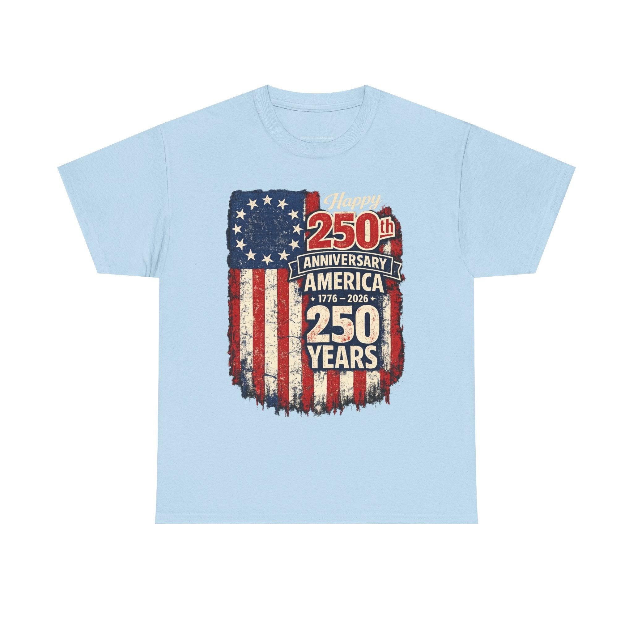 250th Anniversary of America with Flag Graphic T-Shirt