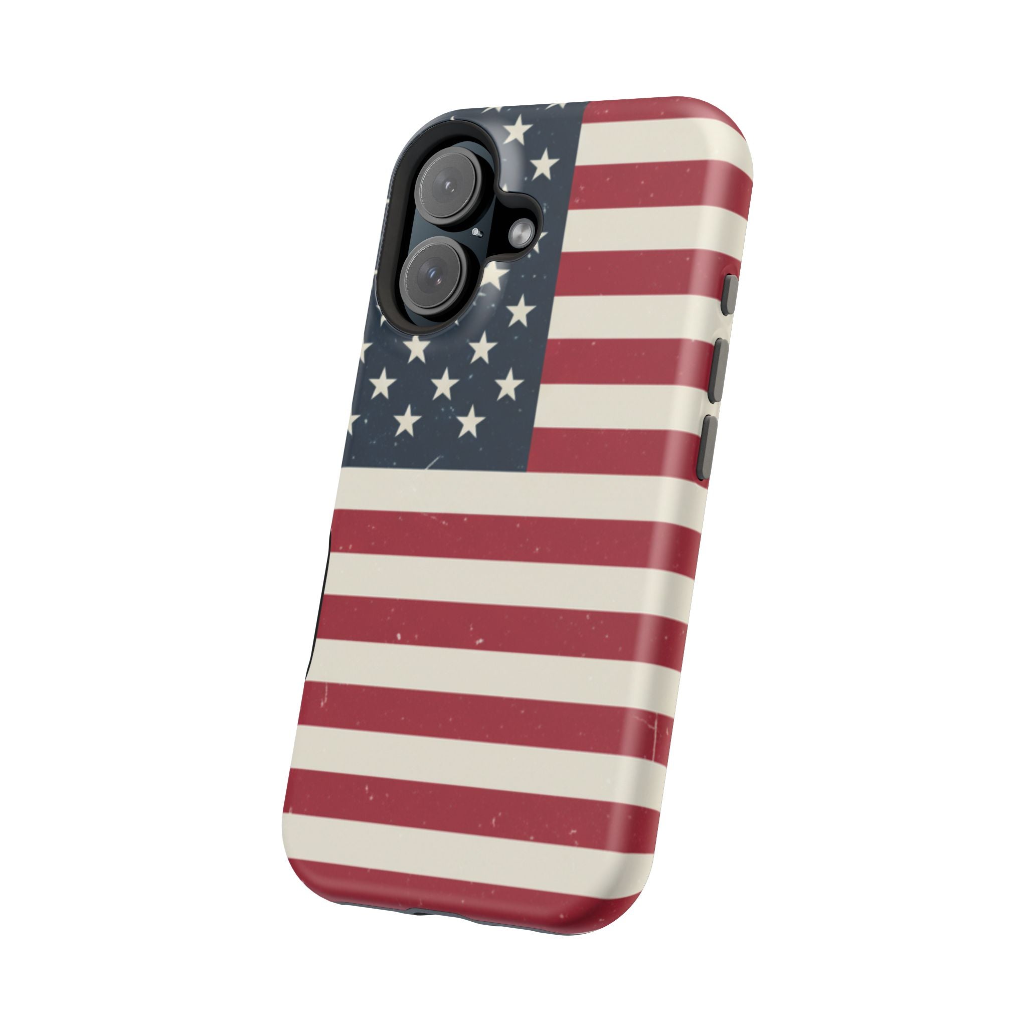 American Flag Magnetic Impact-Resistant Phone Case — USA Stars & Stripes Protection Fits iPhones