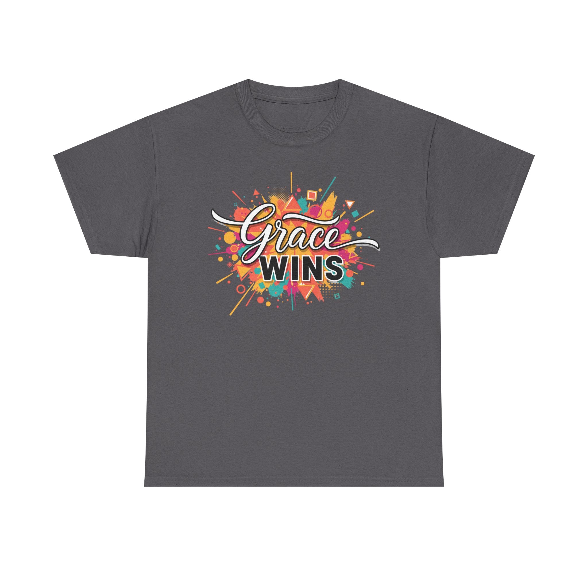 "Grace Wins" Colorful Inspirational Tee