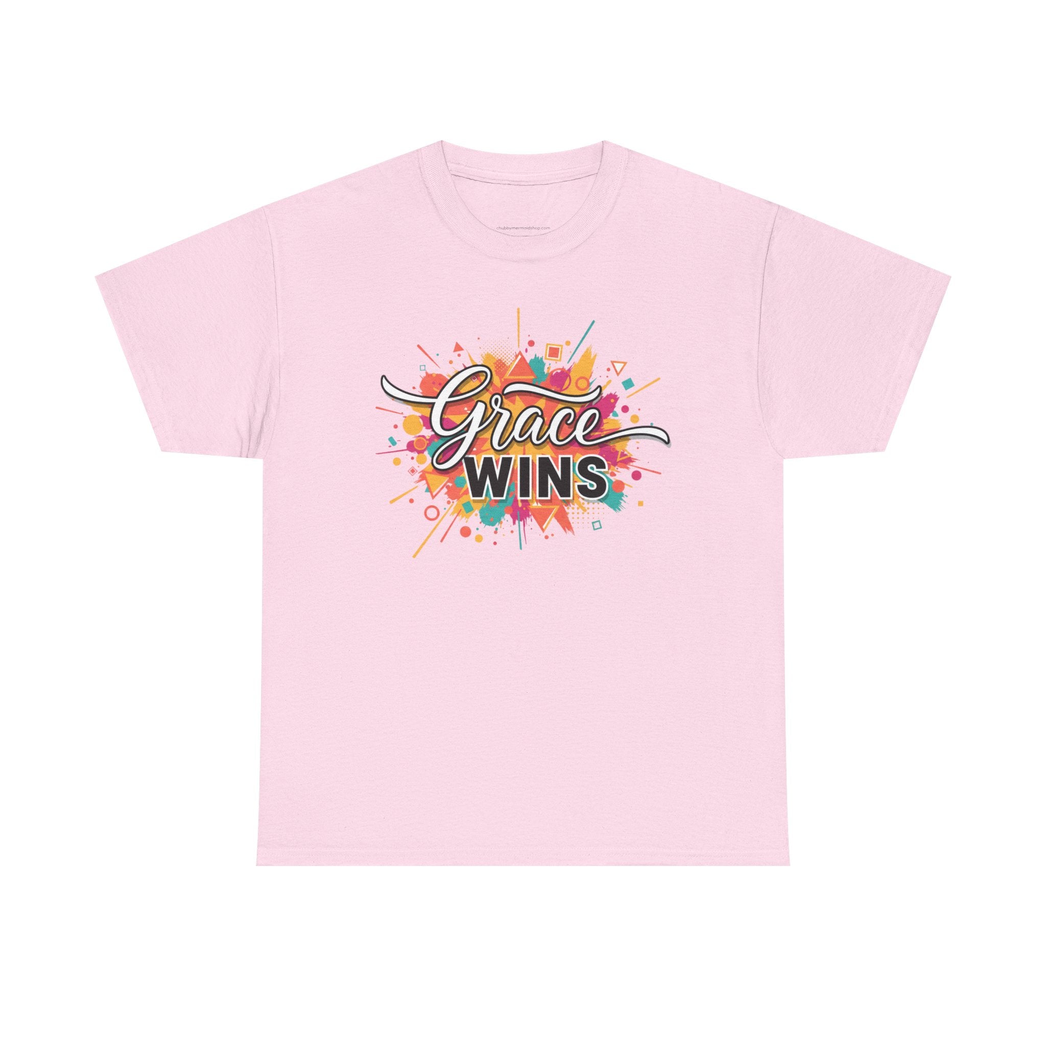"Grace Wins" Colorful Inspirational Tee