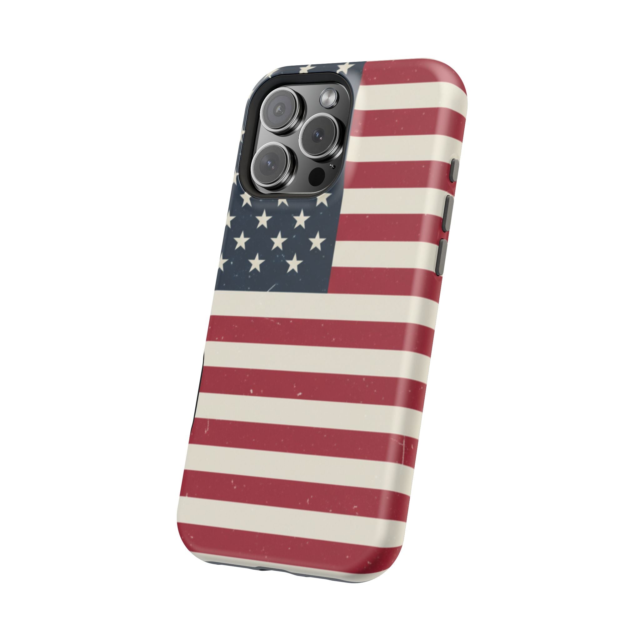 American Flag Magnetic Impact-Resistant Phone Case — USA Stars & Stripes Protection Fits iPhones