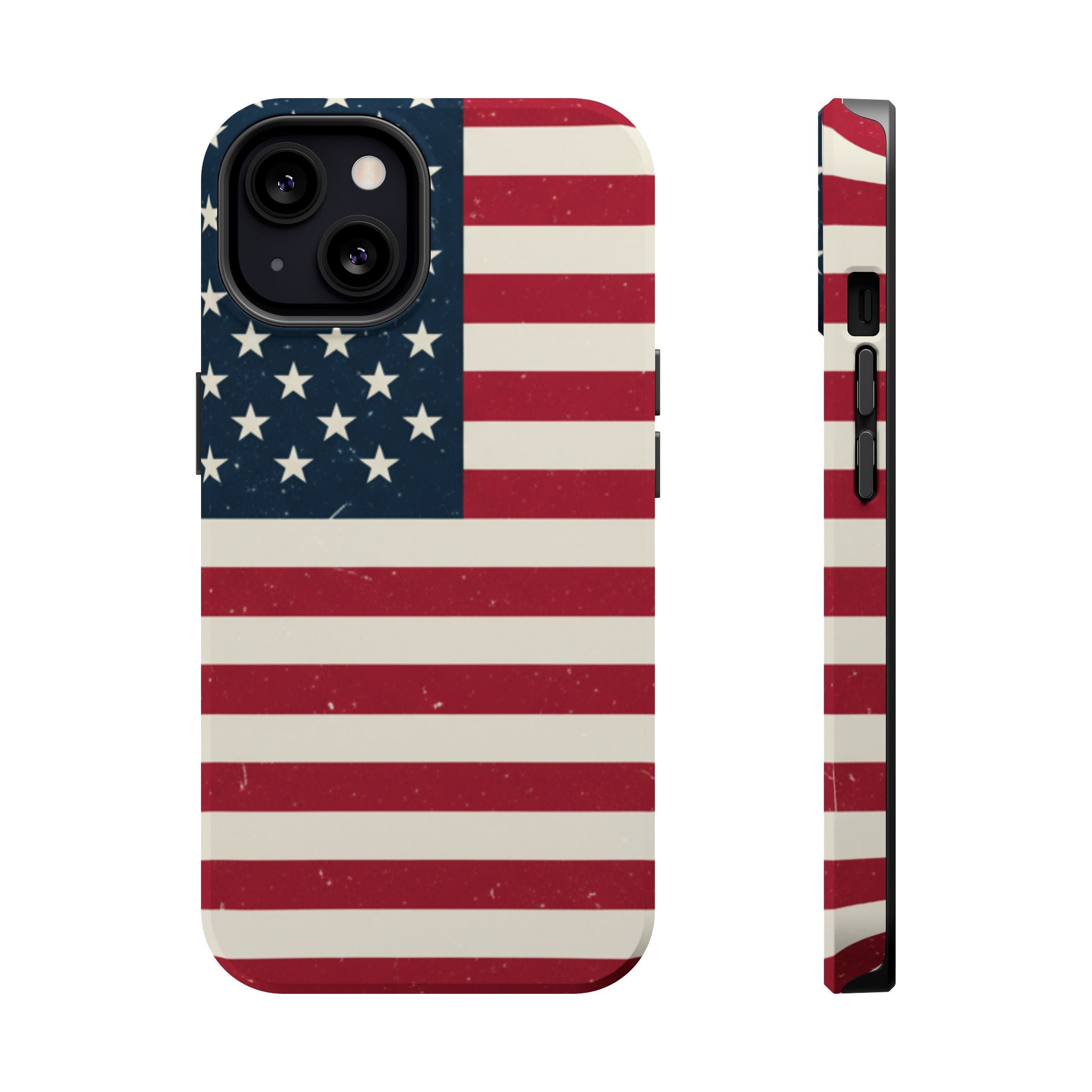 American Flag Magnetic Impact-Resistant Phone Case — USA Stars & Stripes Protection Fits iPhones