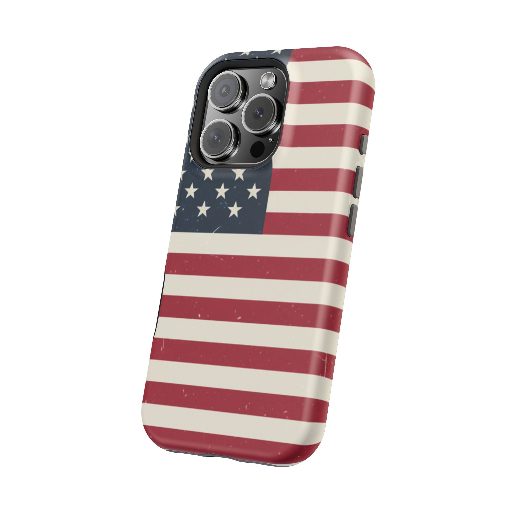 American Flag Magnetic Impact-Resistant Phone Case — USA Stars & Stripes Protection Fits iPhones