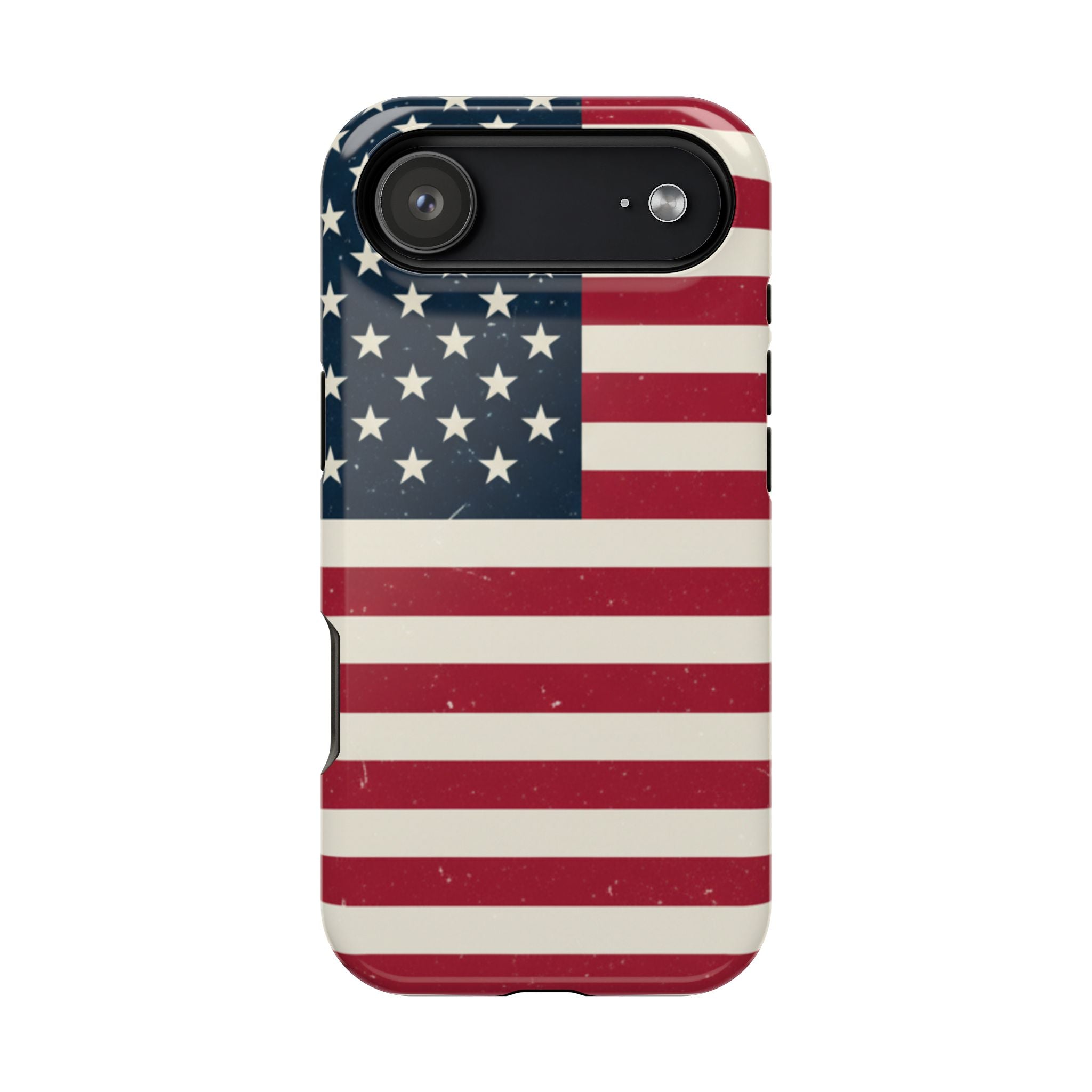 American Flag Magnetic Impact-Resistant Phone Case — USA Stars & Stripes Protection Fits iPhones