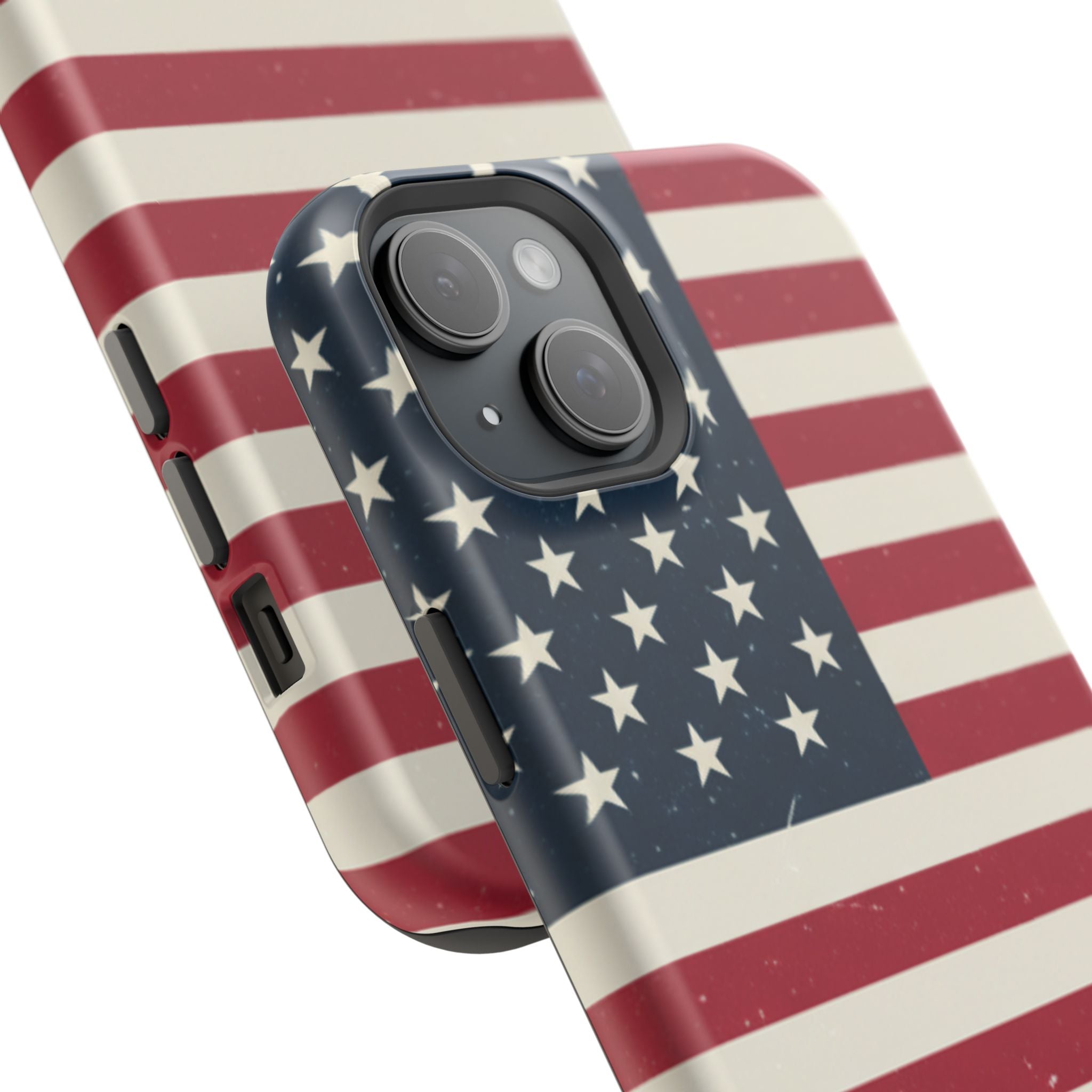 American Flag Magnetic Impact-Resistant Phone Case — USA Stars & Stripes Protection Fits iPhones