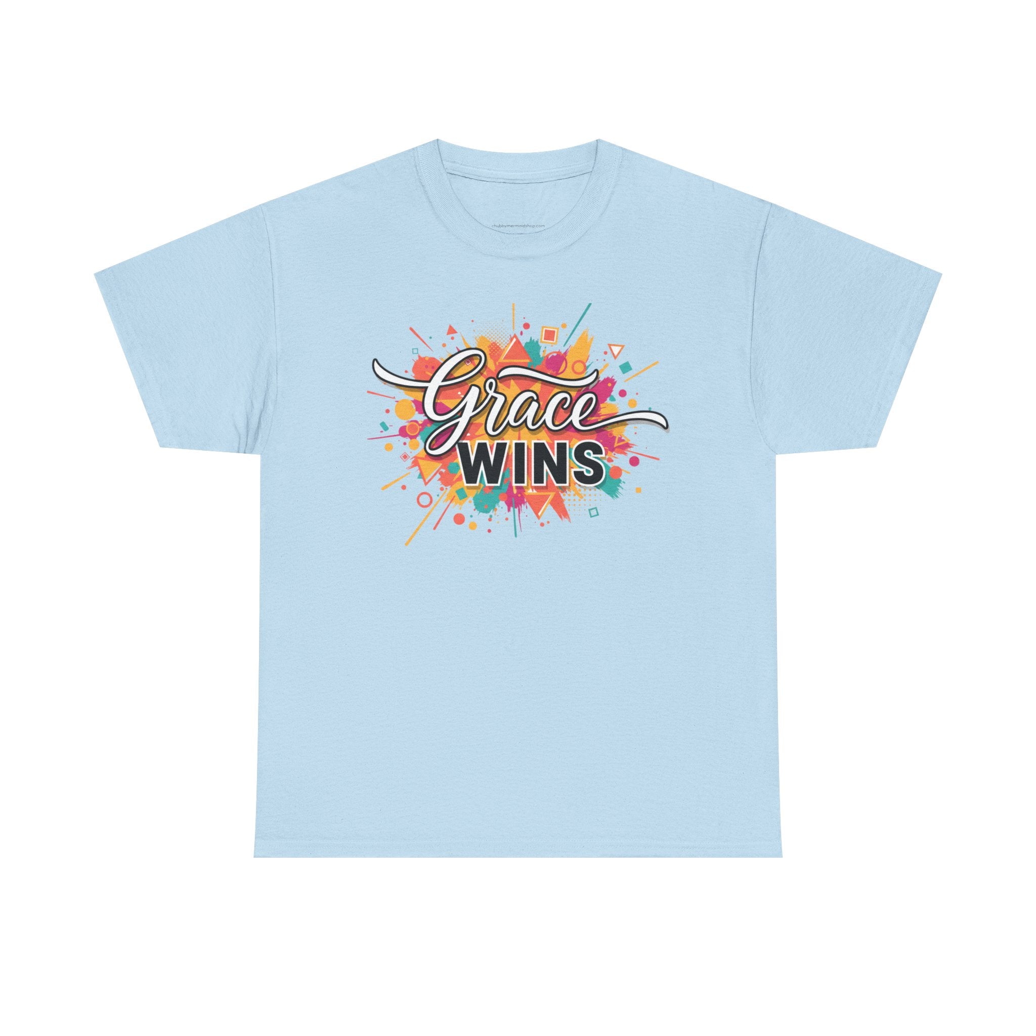 "Grace Wins" Colorful Inspirational Tee