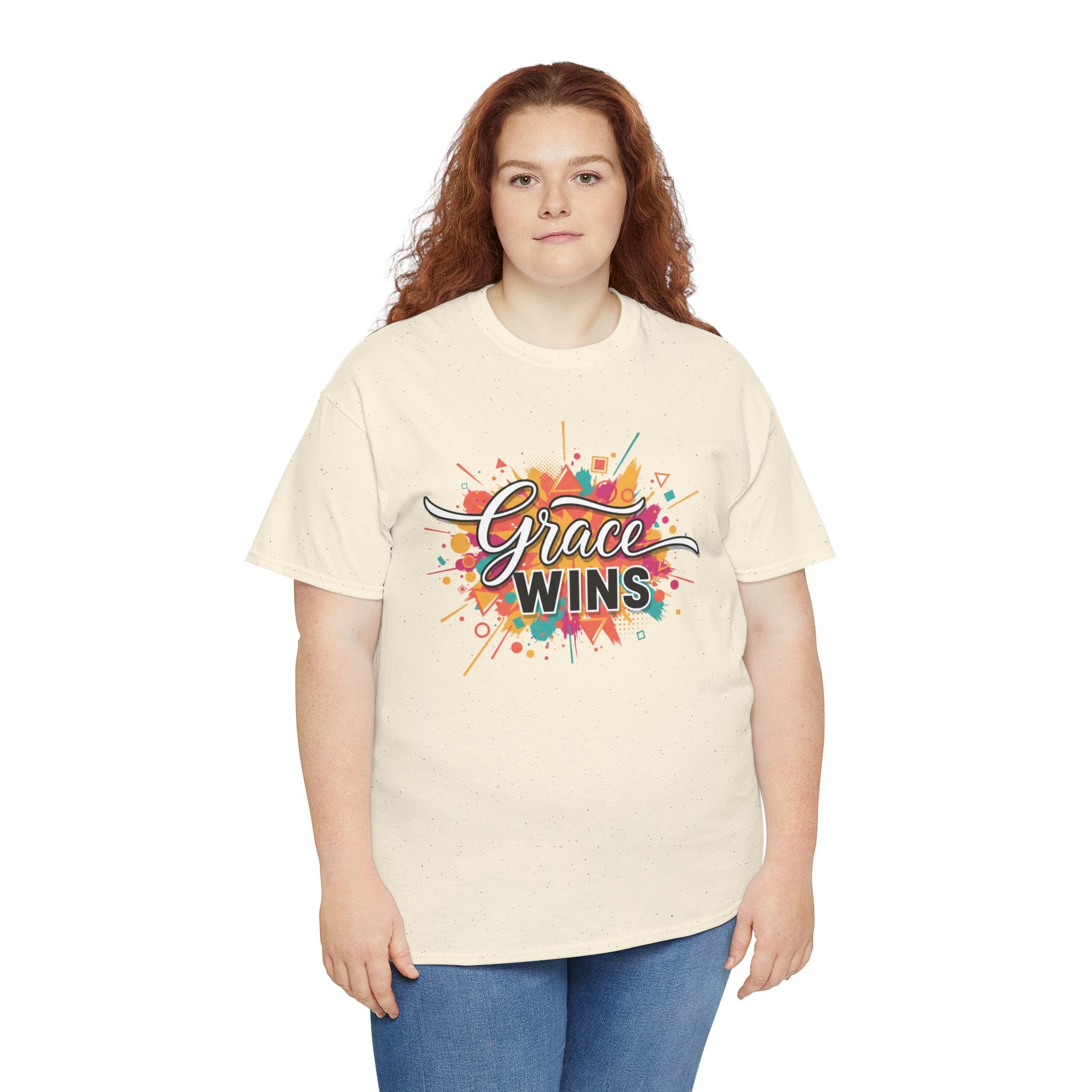 "Grace Wins" Colorful Inspirational Tee