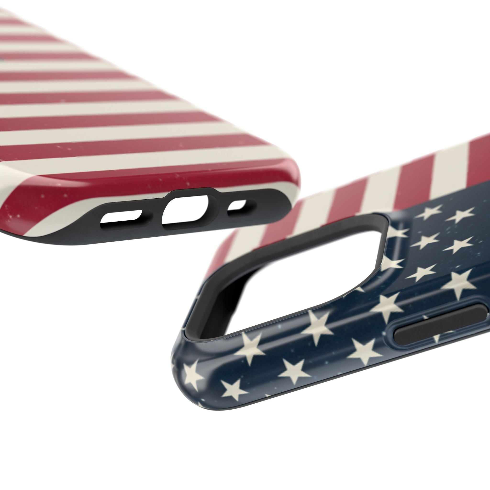 American Flag Magnetic Impact-Resistant Phone Case — USA Stars & Stripes Protection Fits iPhones