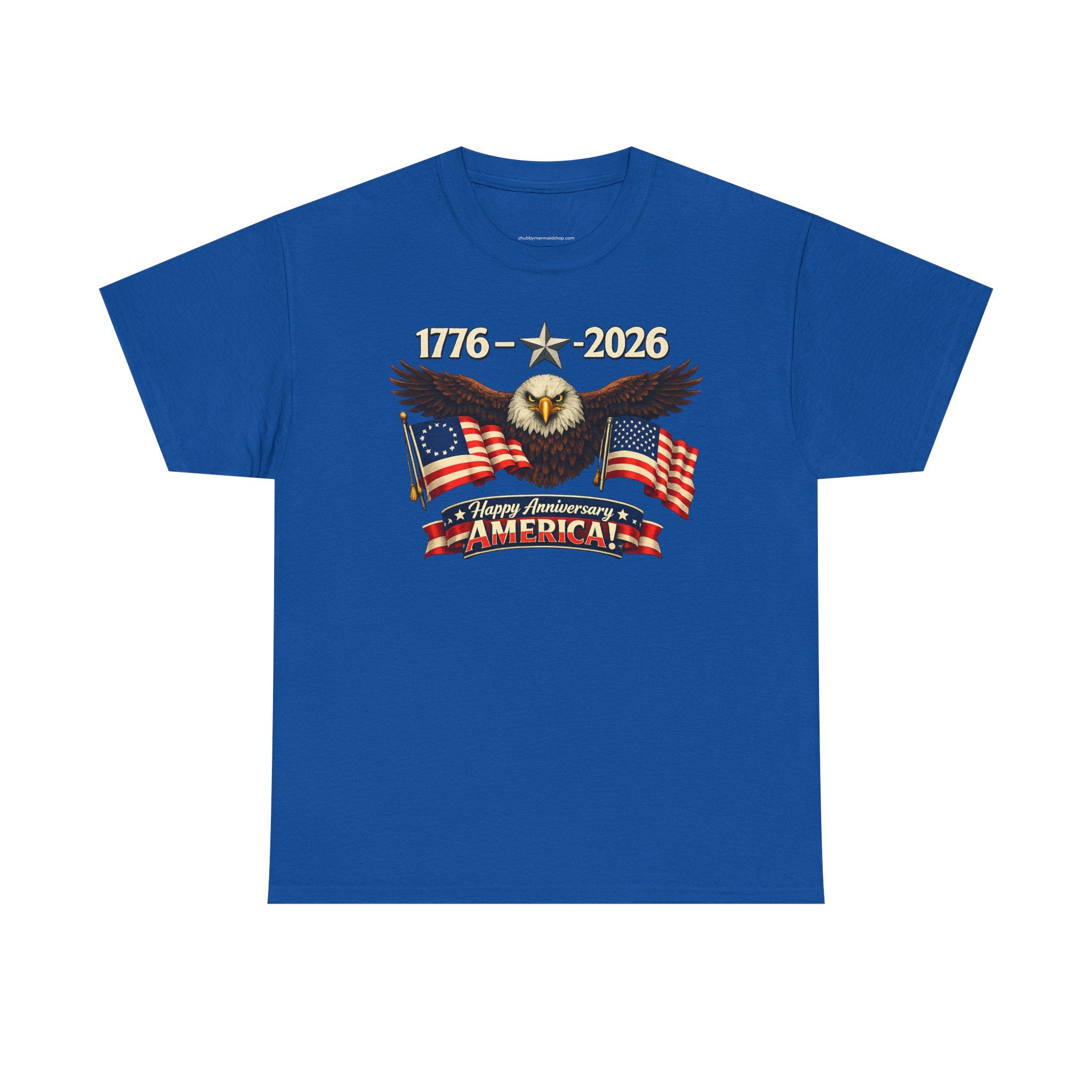 1776-2026 Happy Anniversary America Graphic T-Shirt