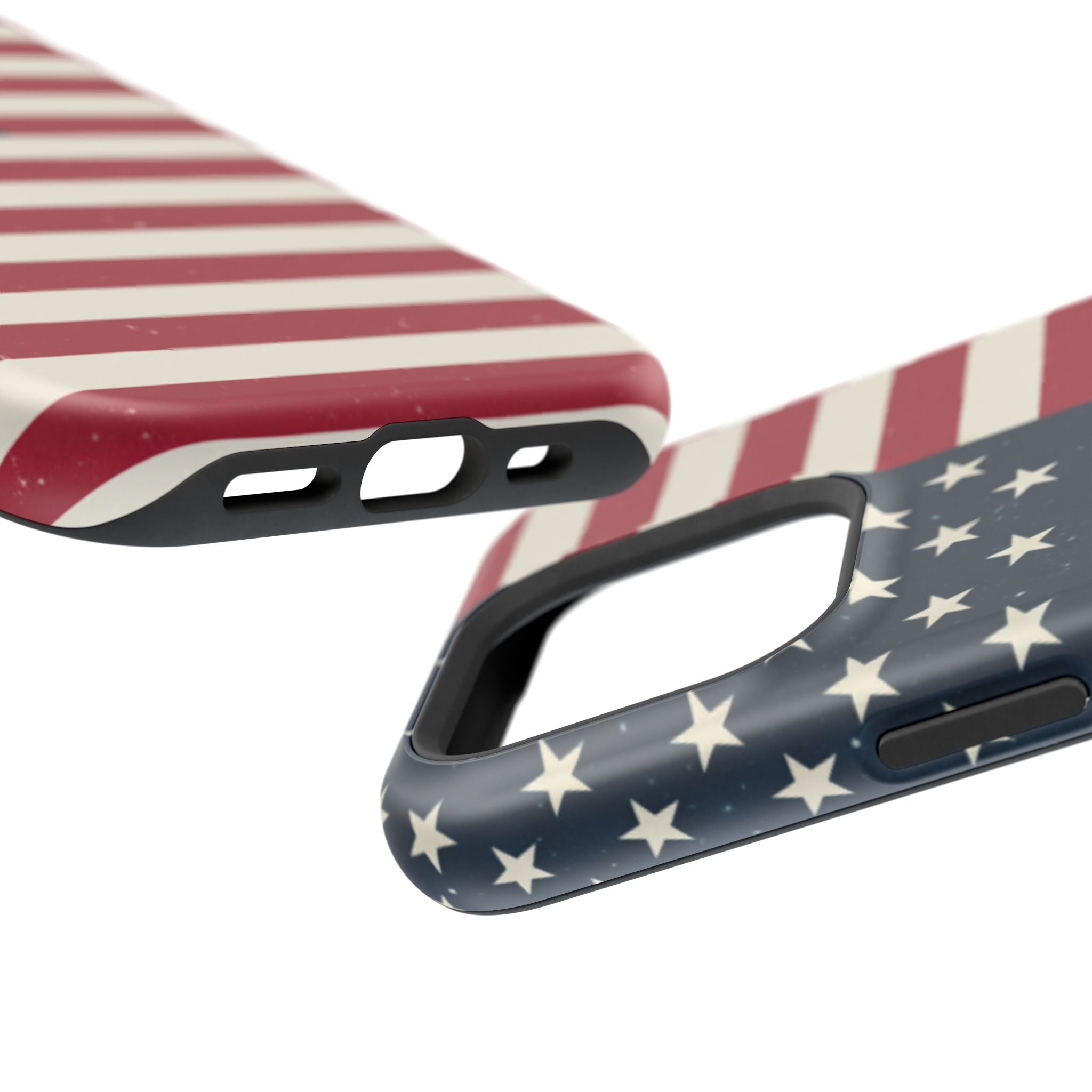 American Flag Magnetic Impact-Resistant Phone Case — USA Stars & Stripes Protection Fits iPhones