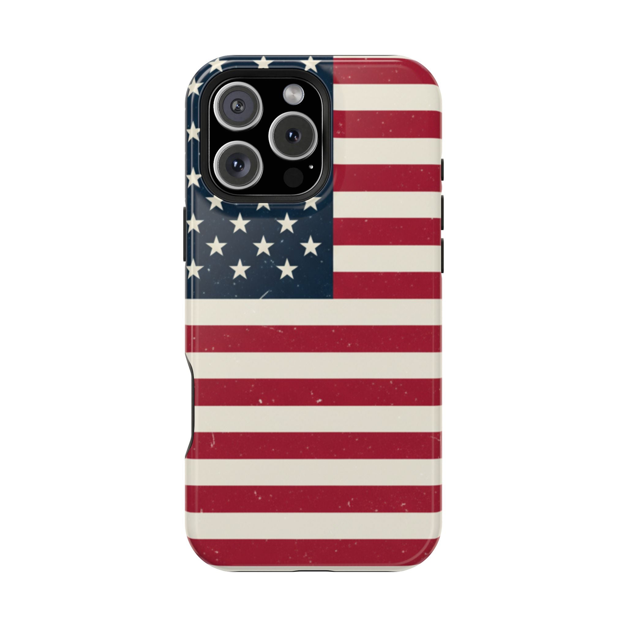 American Flag Magnetic Impact-Resistant Phone Case — USA Stars & Stripes Protection Fits iPhones