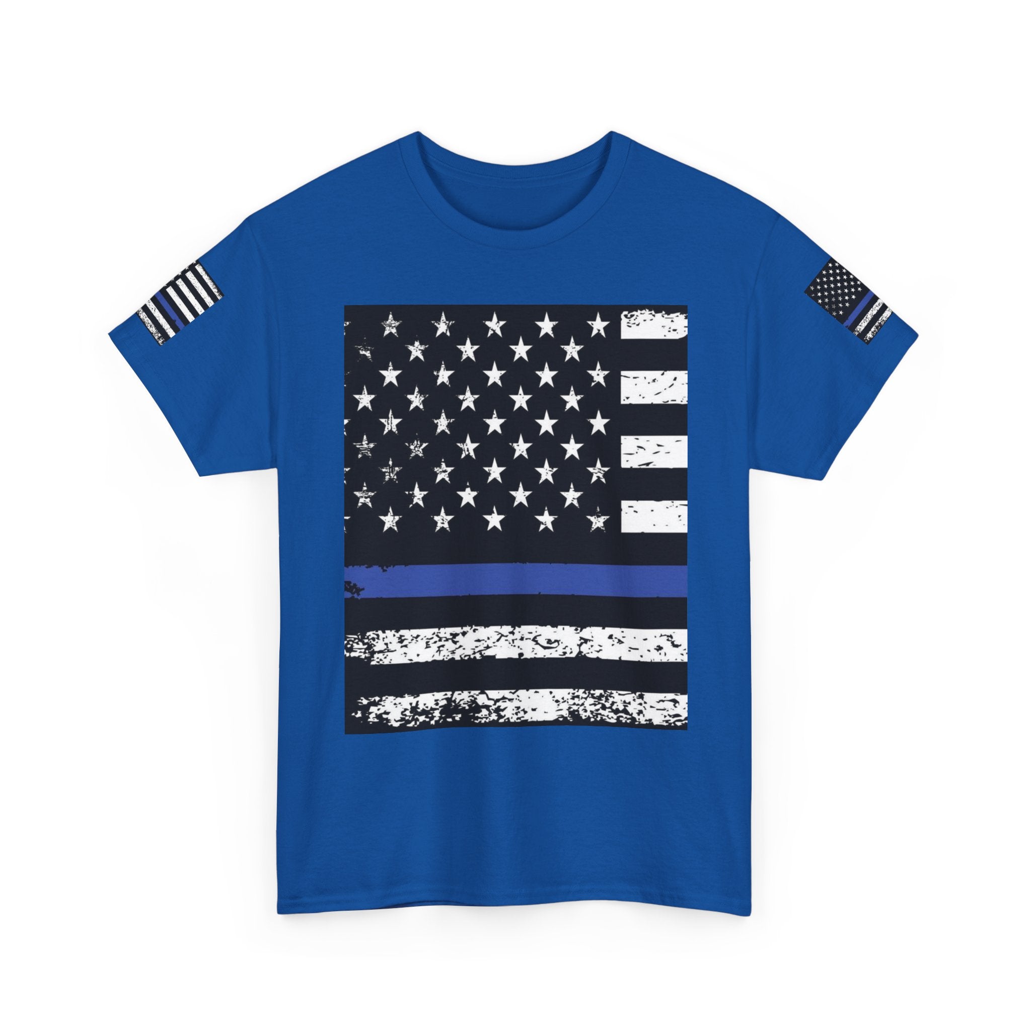 I Support the Blue Line Unisex Heavy Cotton Tee