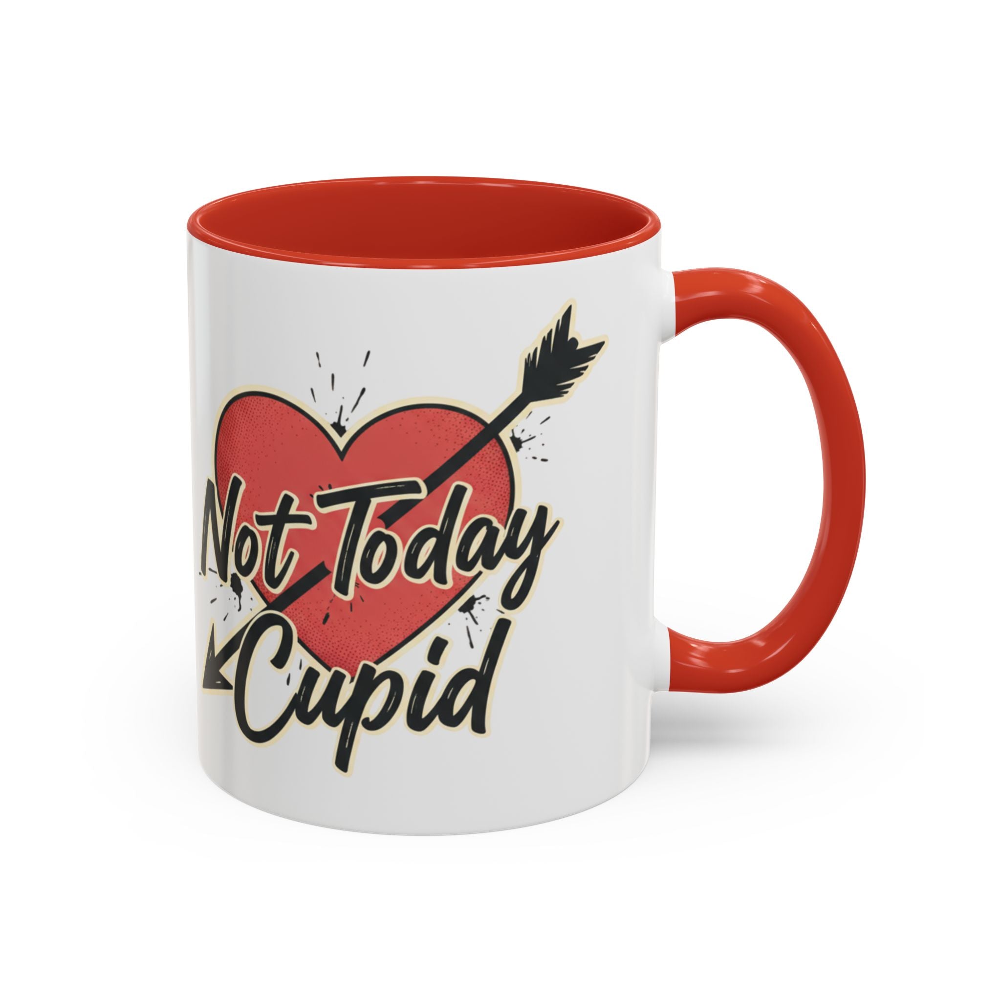 Not Today Cupid! Coffee Mug – Valentine’s Day Love Gift (11/15 oz)