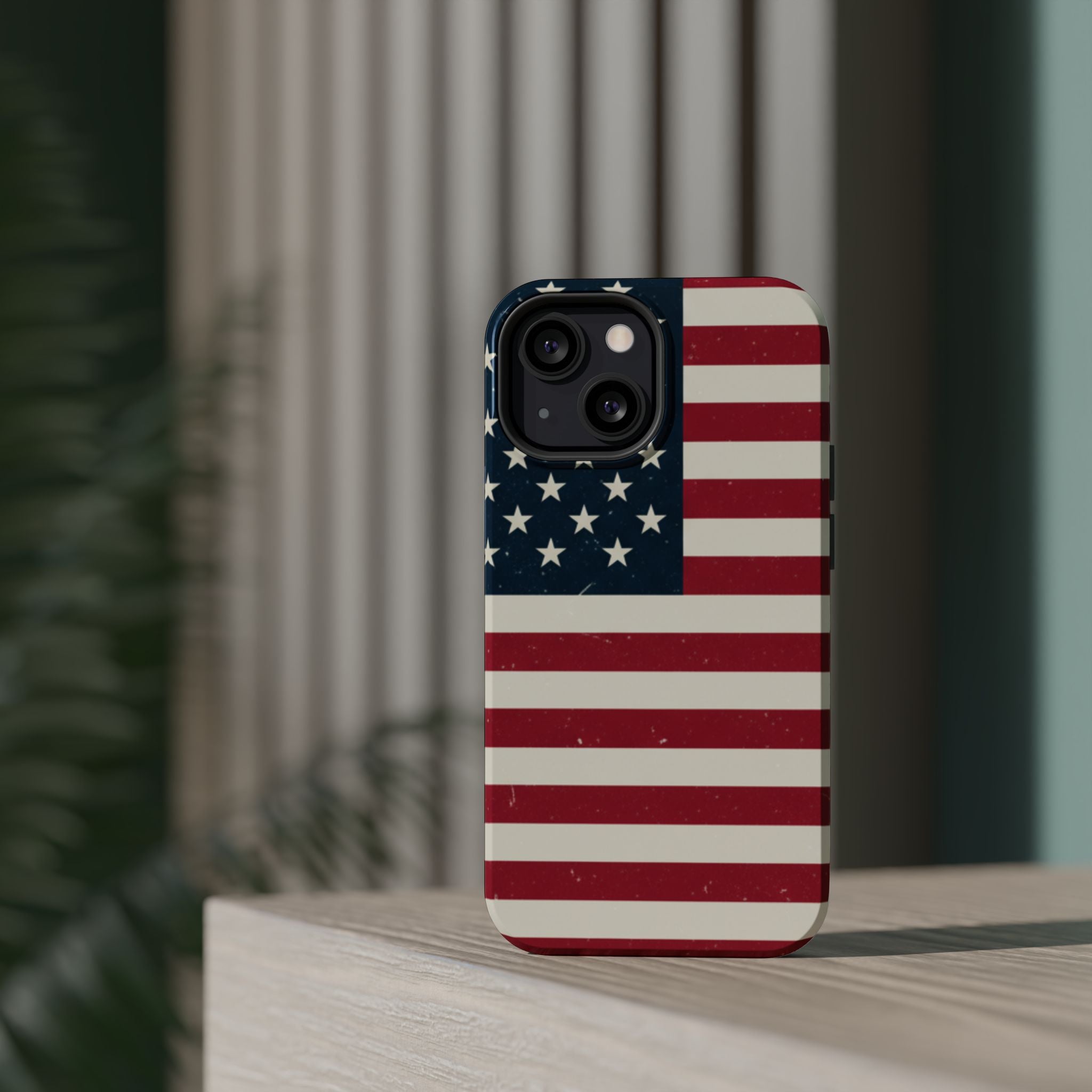 American Flag Magnetic Impact-Resistant Phone Case — USA Stars & Stripes Protection Fits iPhones