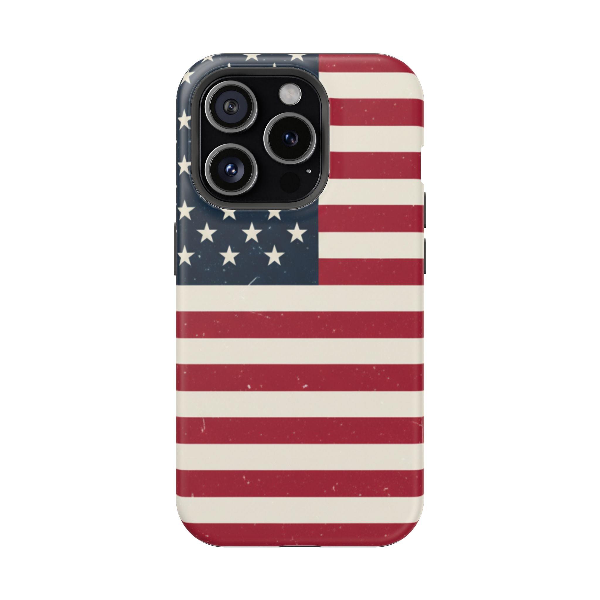 American Flag Magnetic Impact-Resistant Phone Case — USA Stars & Stripes Protection Fits iPhones