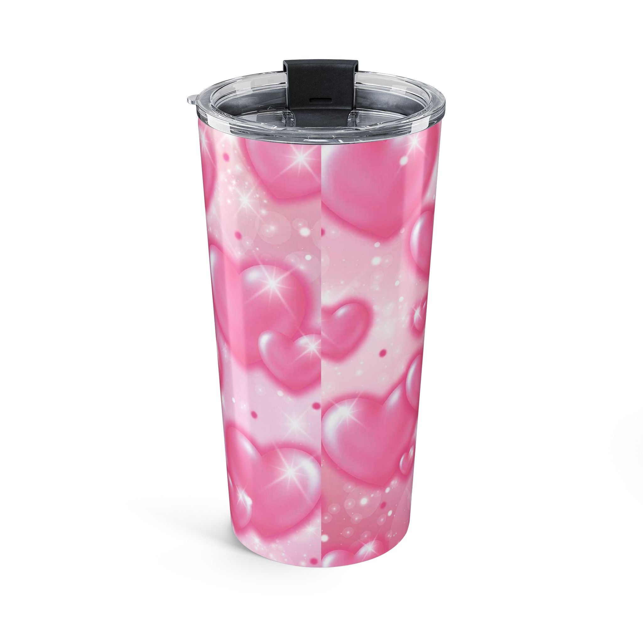Pink Bubbly Hearts 20oz Tumbler – Travel Cup