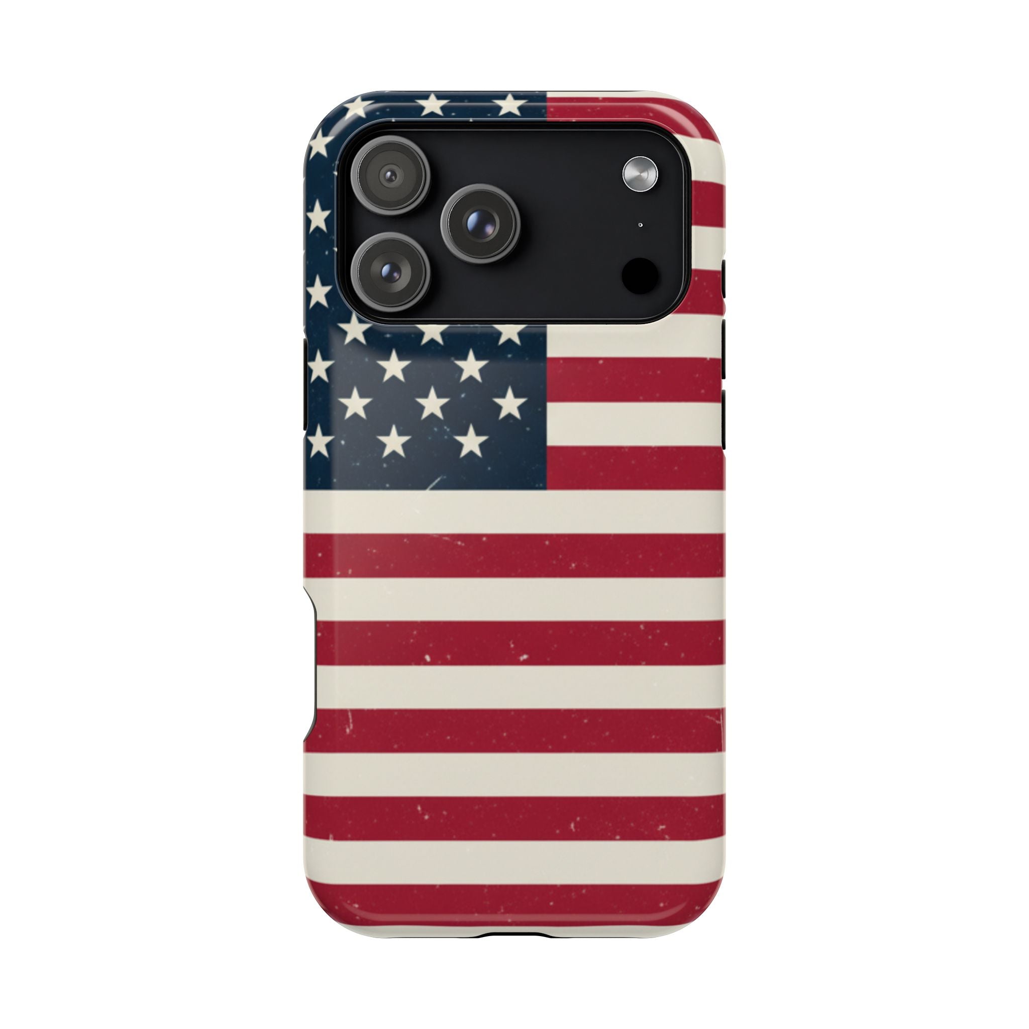 American Flag Magnetic Impact-Resistant Phone Case — USA Stars & Stripes Protection Fits iPhones