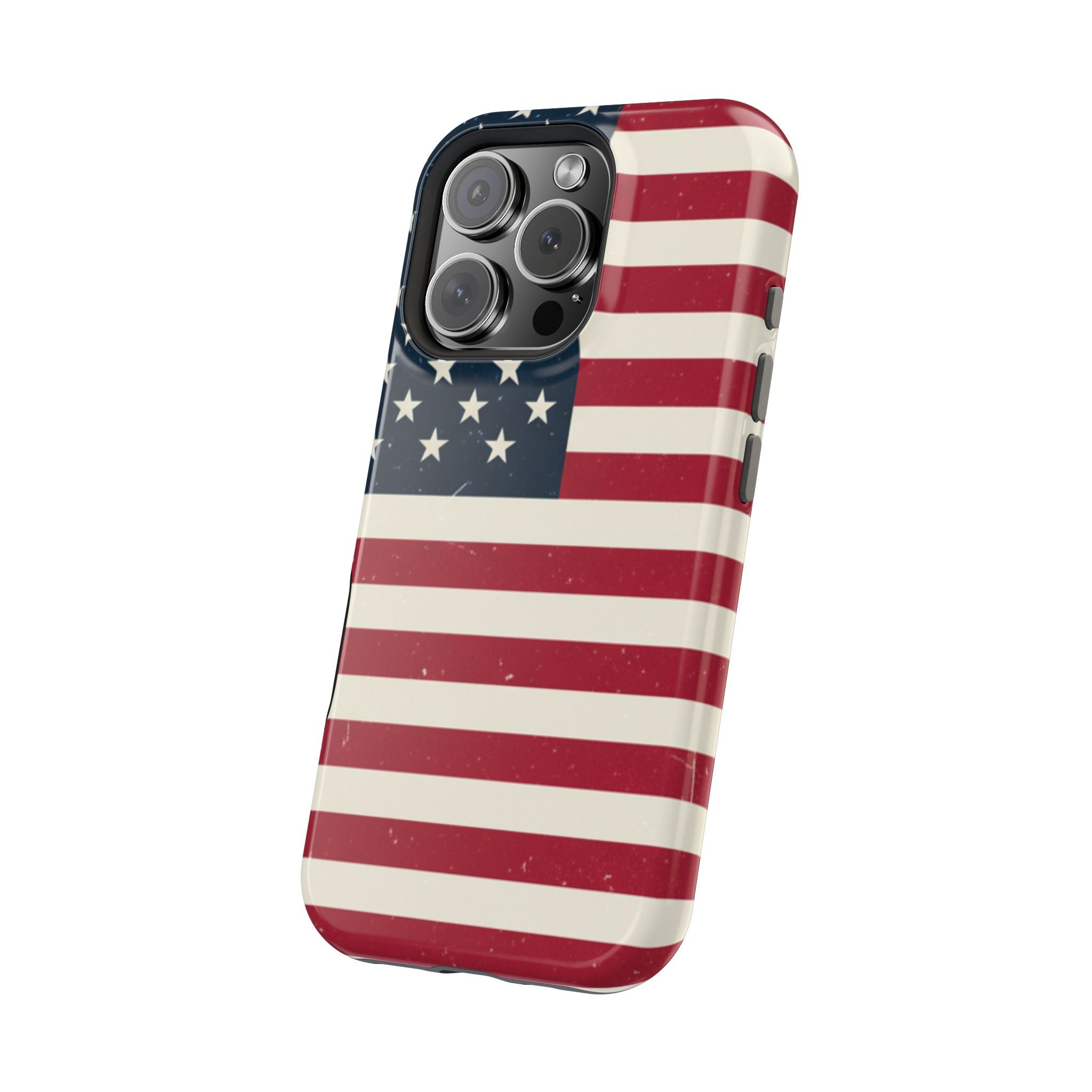 American Flag Magnetic Impact-Resistant Phone Case — USA Stars & Stripes Protection Fits iPhones