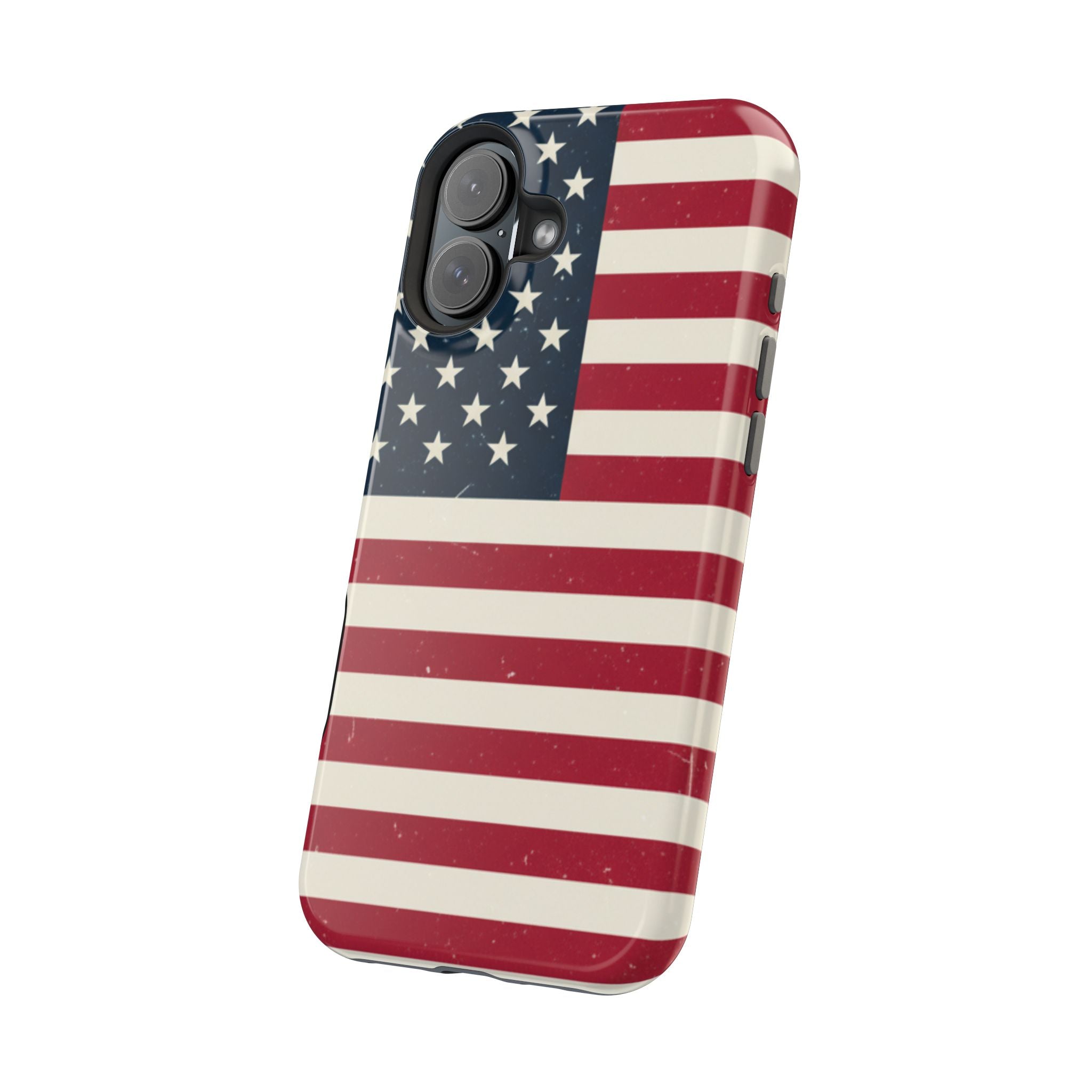 American Flag Magnetic Impact-Resistant Phone Case — USA Stars & Stripes Protection Fits iPhones