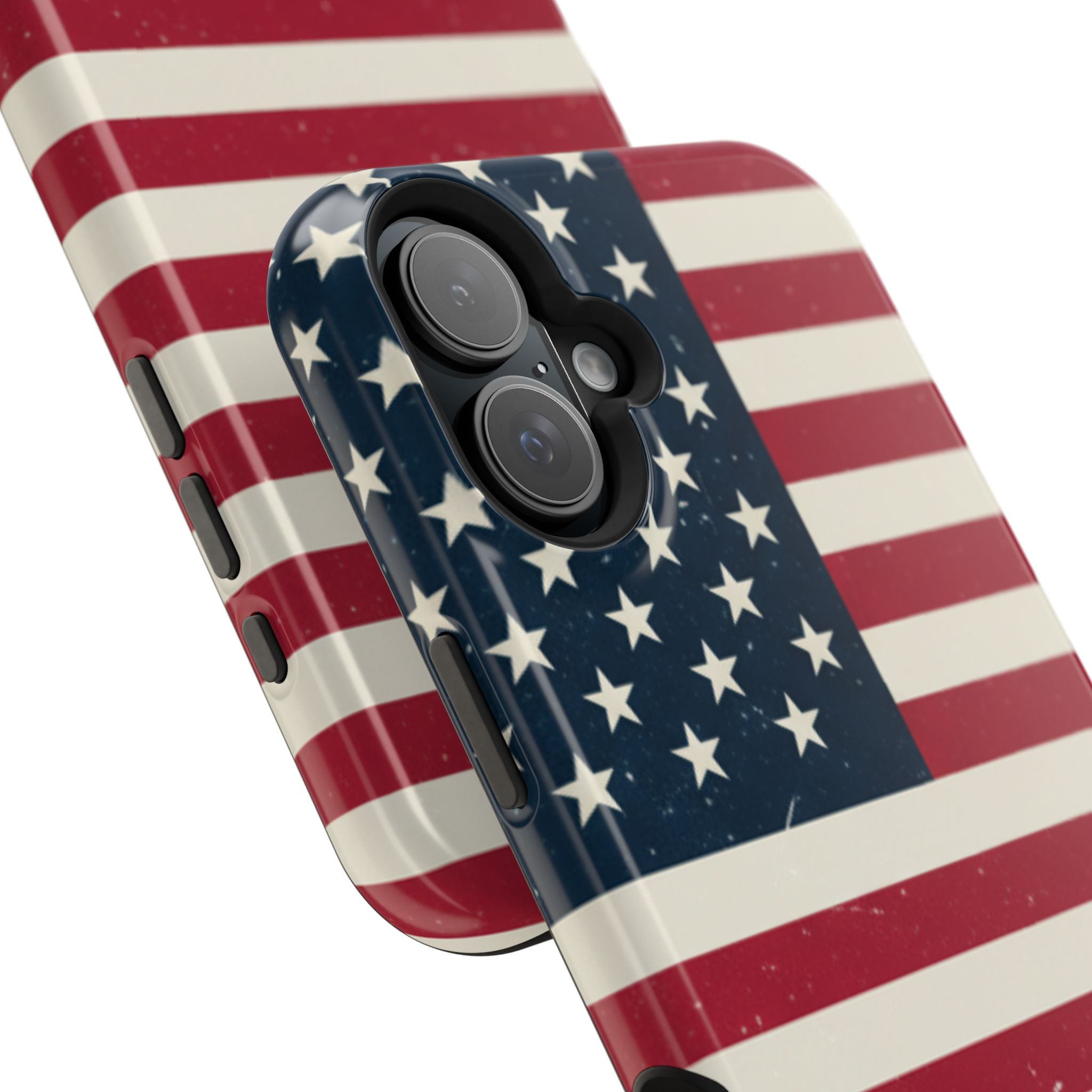 American Flag Magnetic Impact-Resistant Phone Case — USA Stars & Stripes Protection Fits iPhones