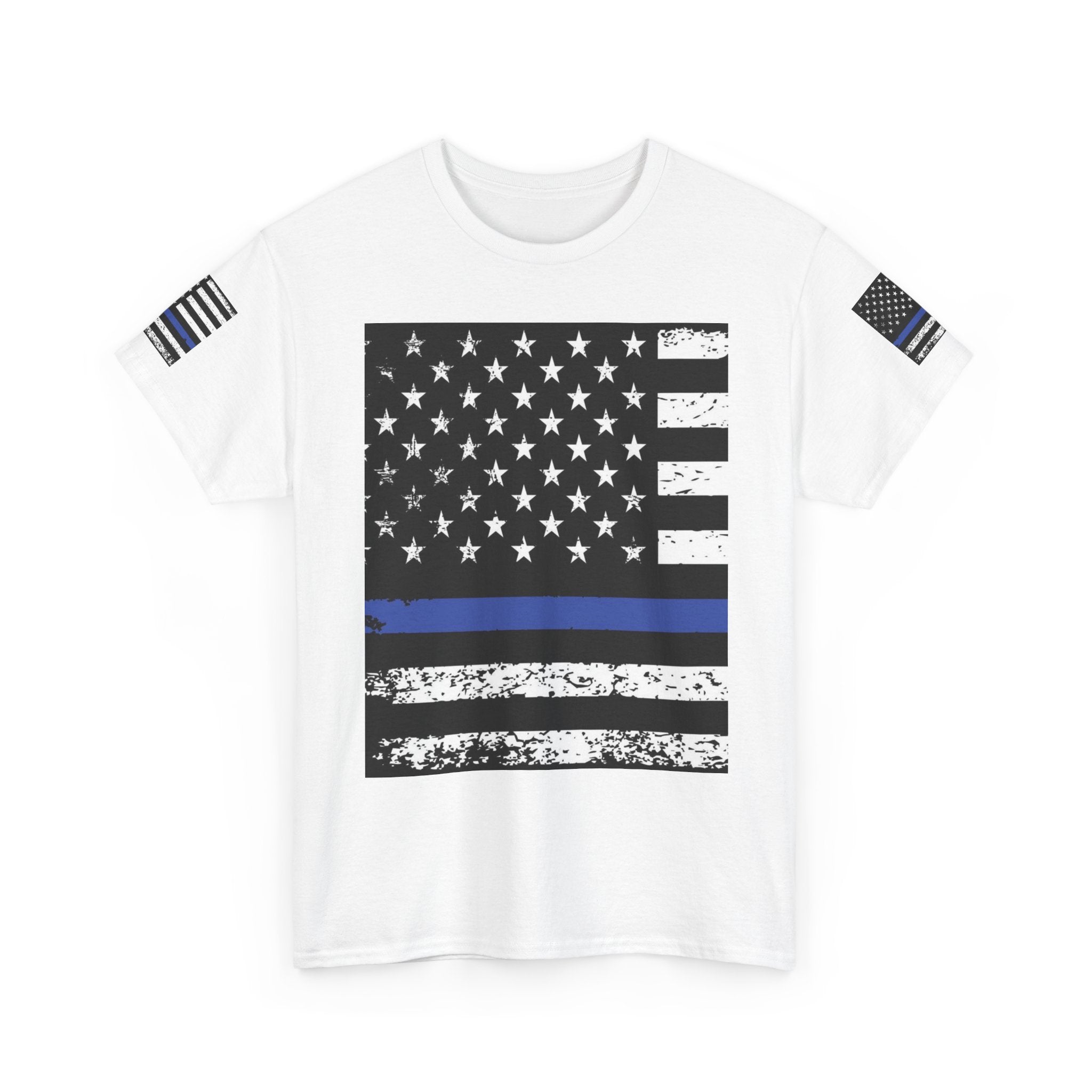 I Support the Blue Line Unisex Heavy Cotton Tee