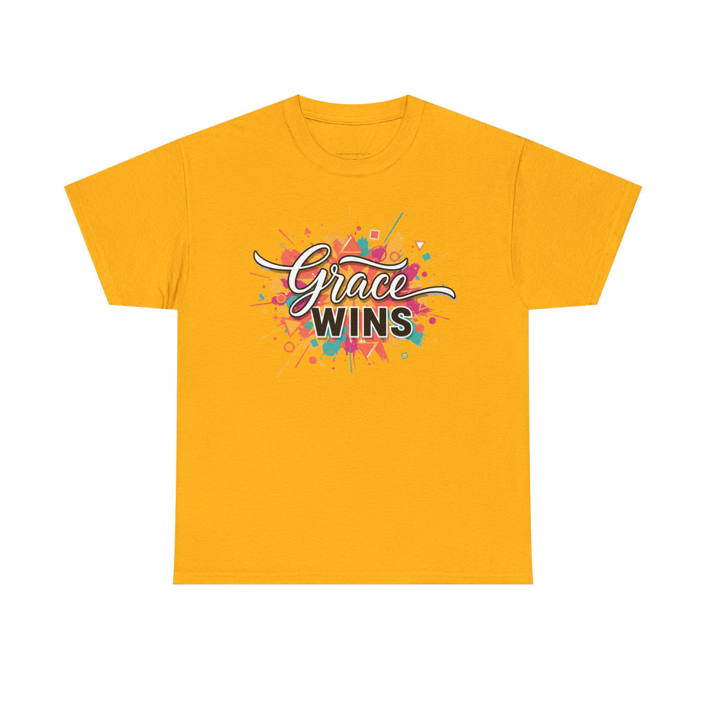 "Grace Wins" Colorful Inspirational Tee