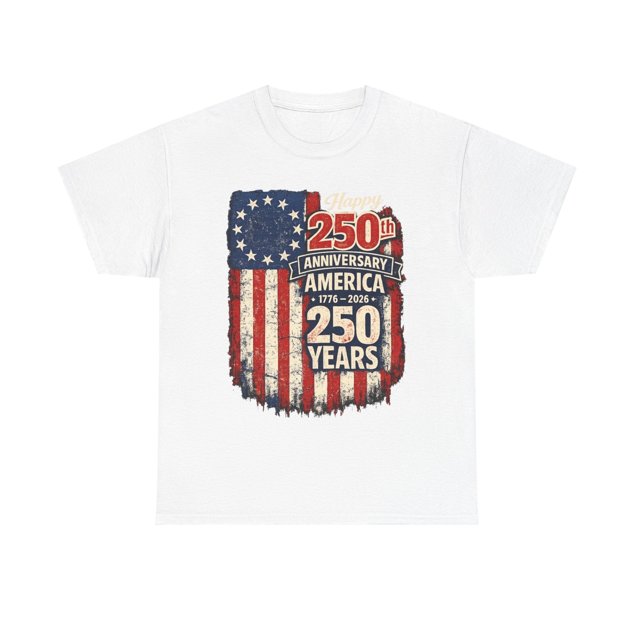 250th Anniversary of America with Flag Graphic T-Shirt
