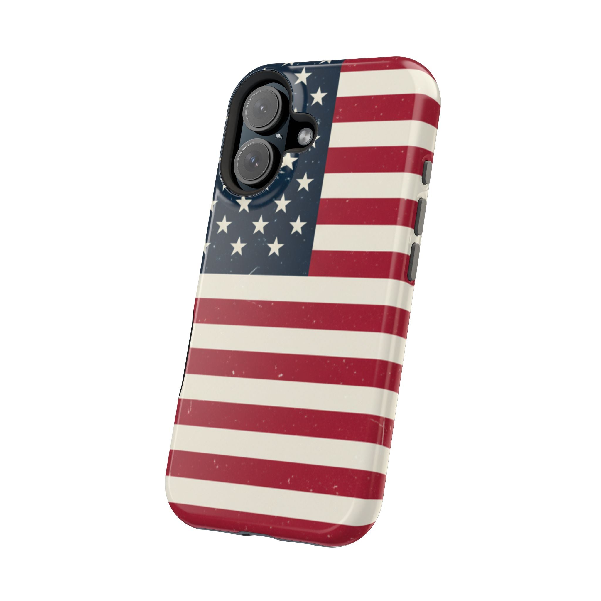 American Flag Magnetic Impact-Resistant Phone Case — USA Stars & Stripes Protection Fits iPhones