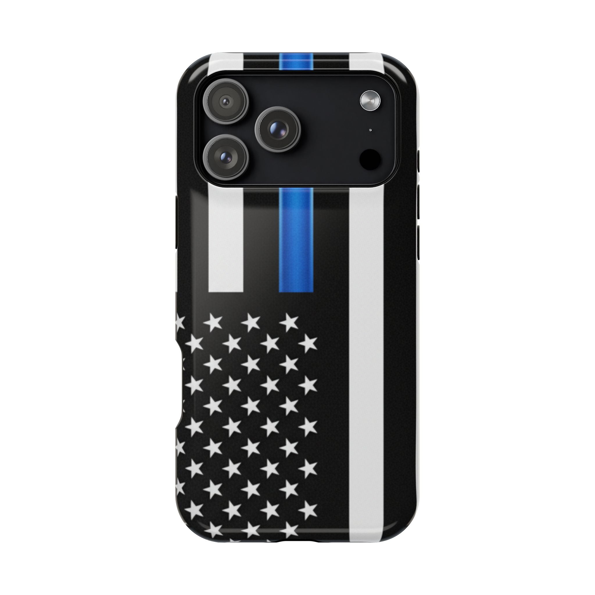 Thin Blue Line Magnetic Phone Case — Impact‑Resistant Protective Cover for iPhone