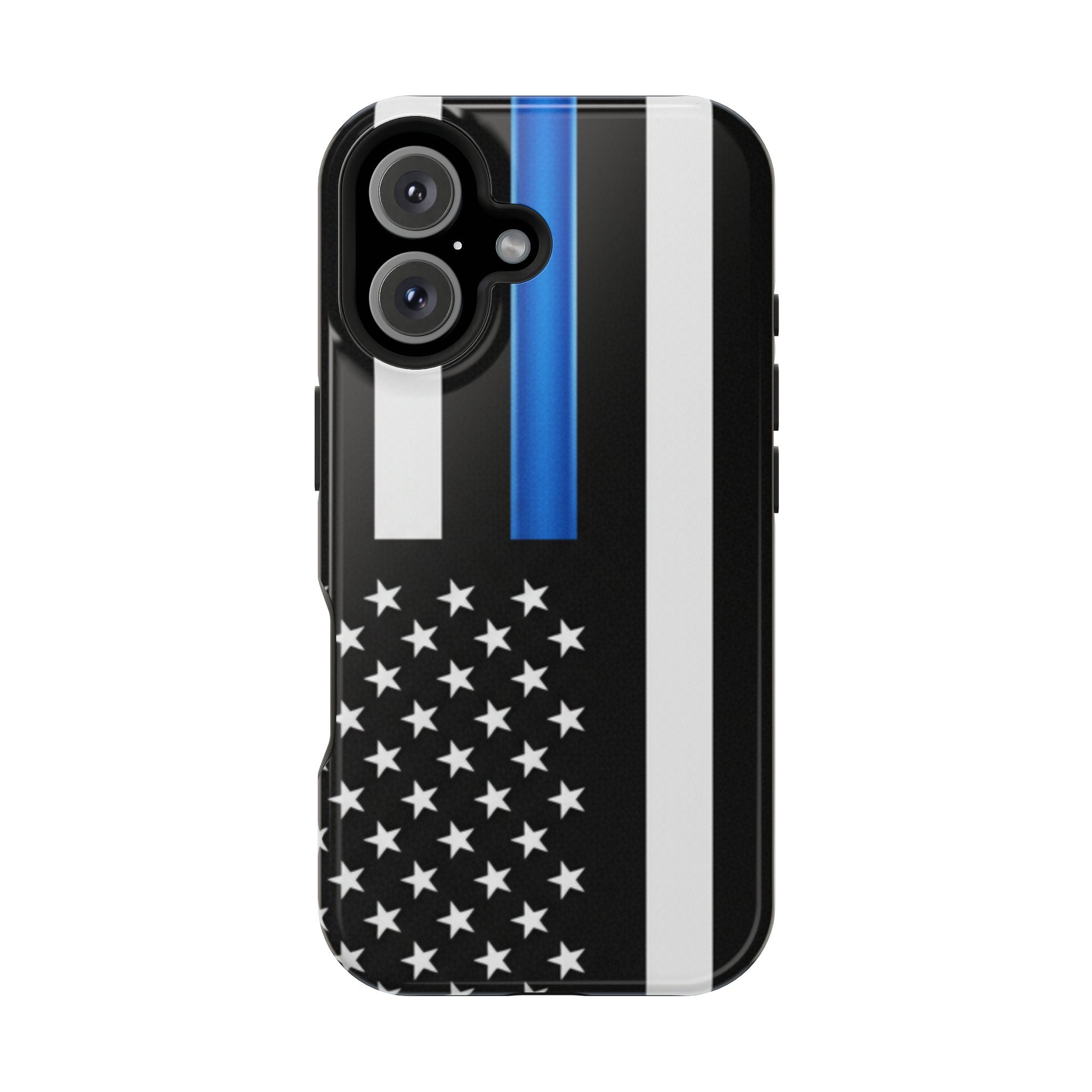 Thin Blue Line Magnetic Phone Case — Impact‑Resistant Protective Cover for iPhone