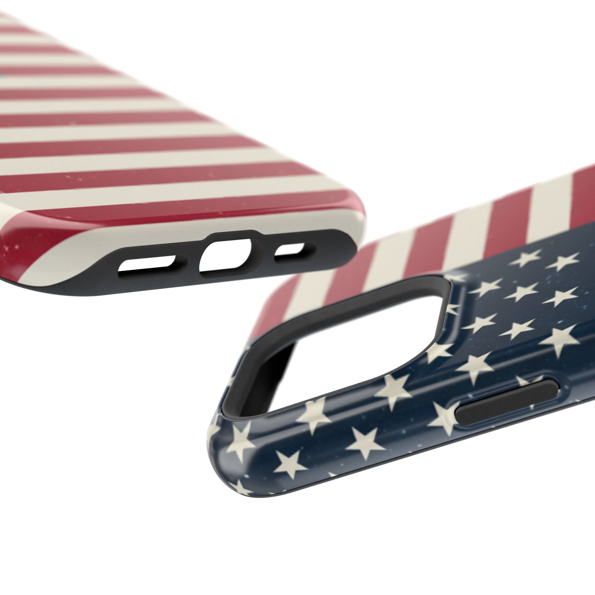 American Flag Magnetic Impact-Resistant Phone Case — USA Stars & Stripes Protection Fits iPhones