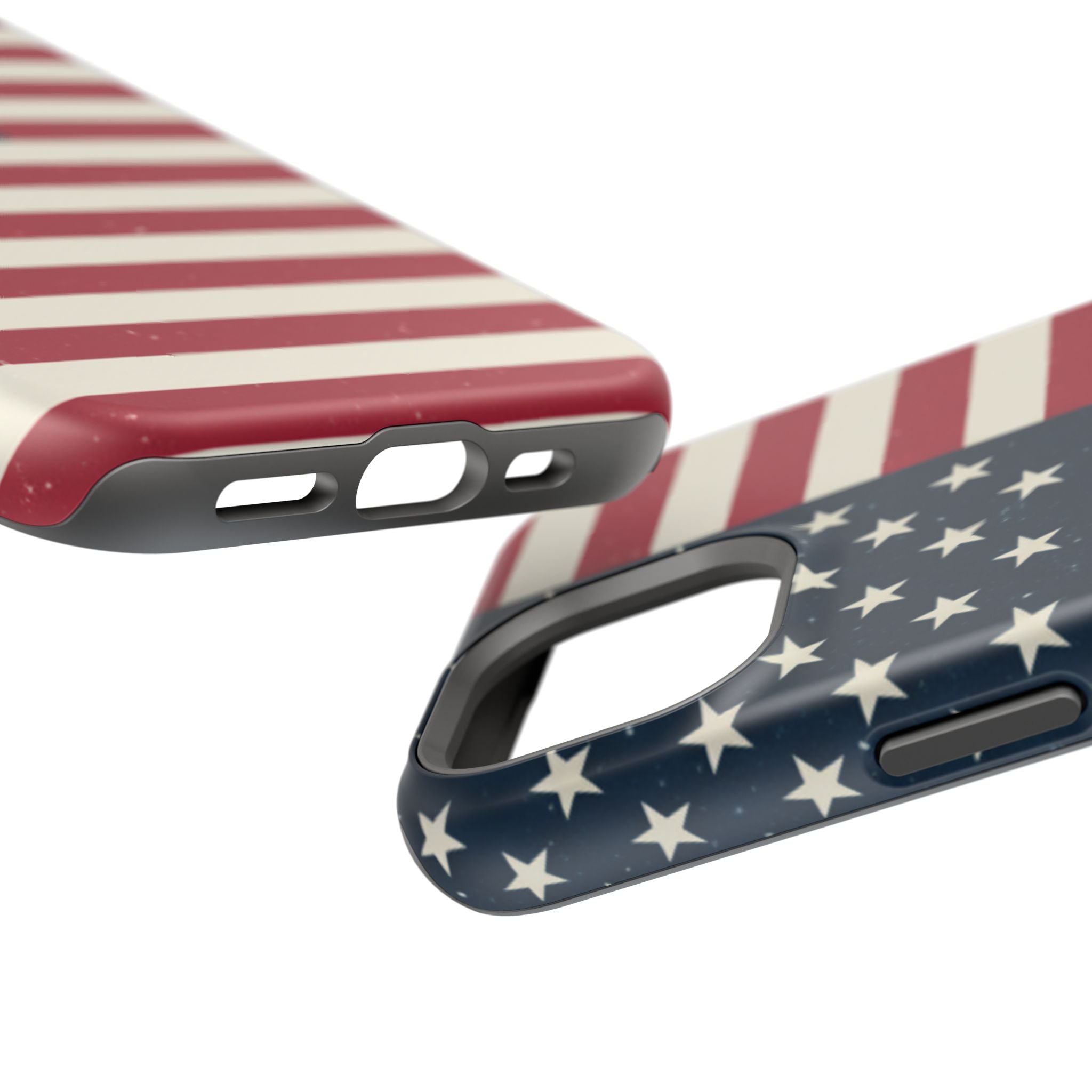 American Flag Magnetic Impact-Resistant Phone Case — USA Stars & Stripes Protection Fits iPhones