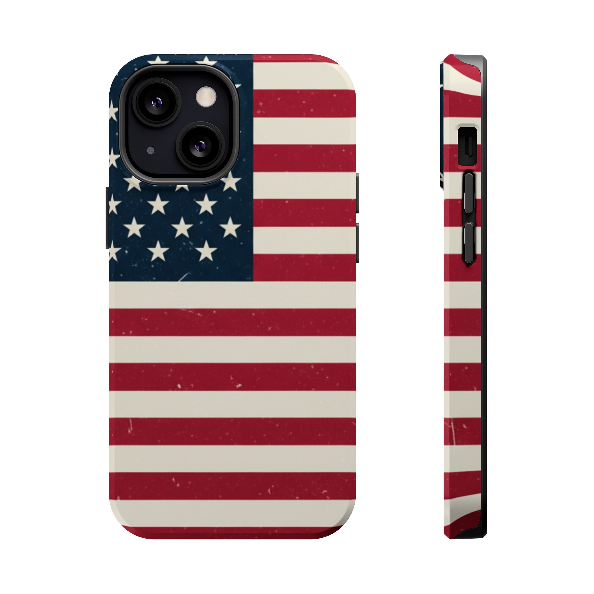 American Flag Magnetic Impact-Resistant Phone Case — USA Stars & Stripes Protection Fits iPhones