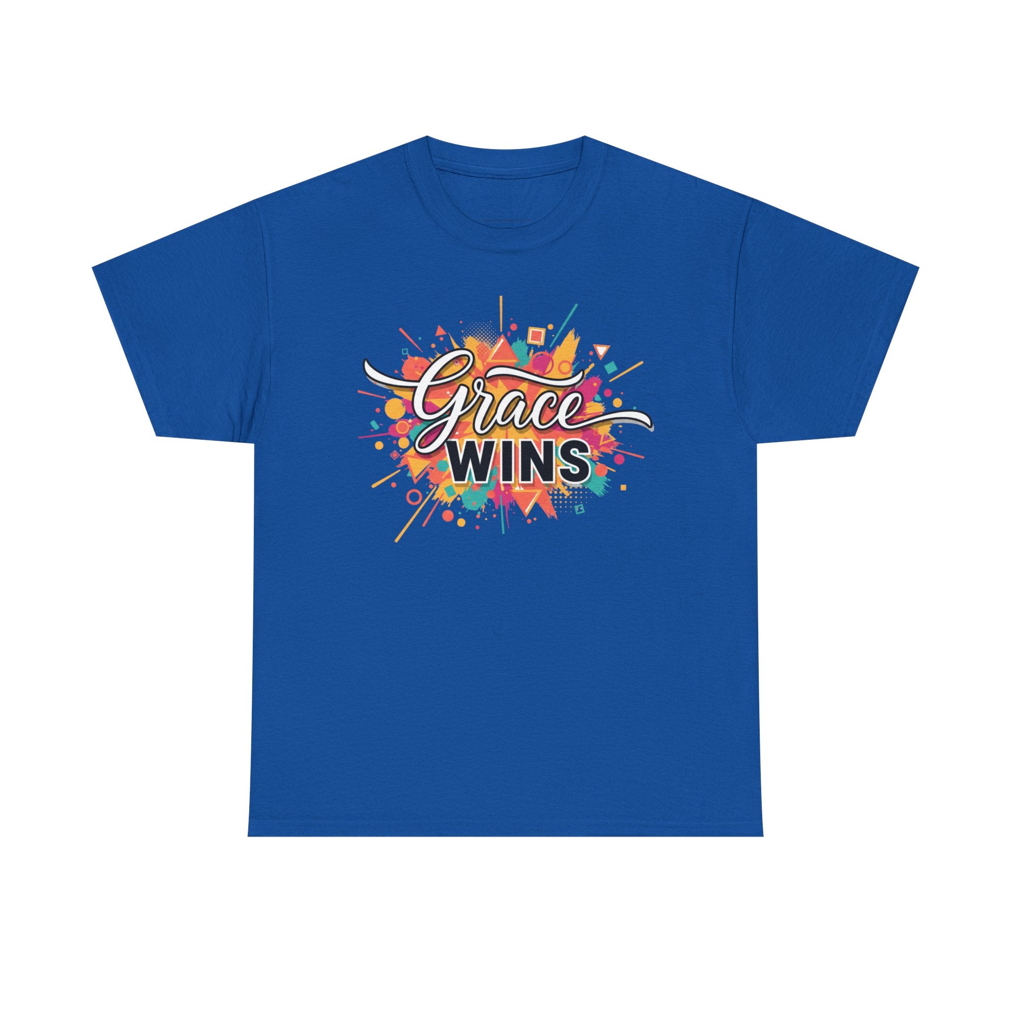 "Grace Wins" Colorful Inspirational Tee