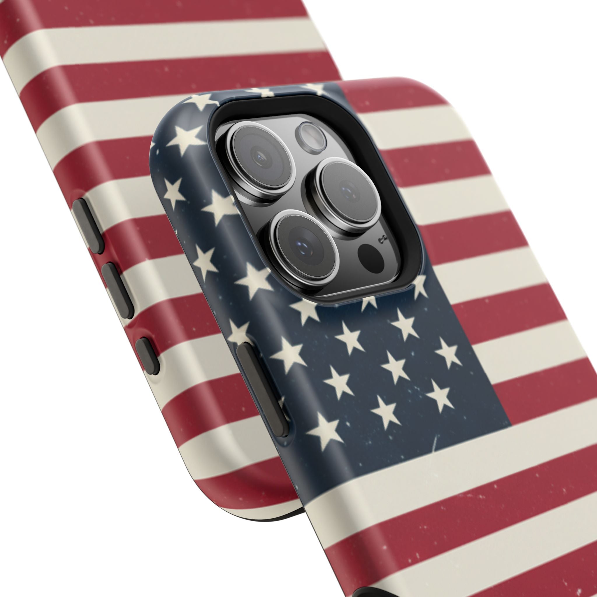 American Flag Magnetic Impact-Resistant Phone Case — USA Stars & Stripes Protection Fits iPhones