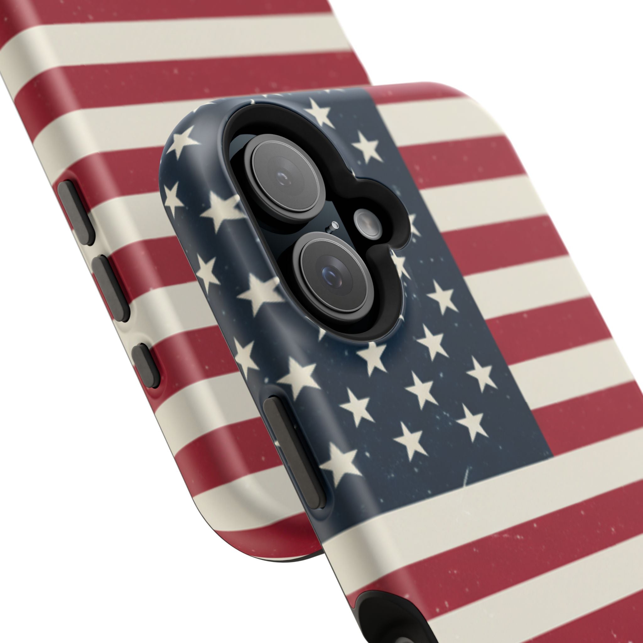 American Flag Magnetic Impact-Resistant Phone Case — USA Stars & Stripes Protection Fits iPhones