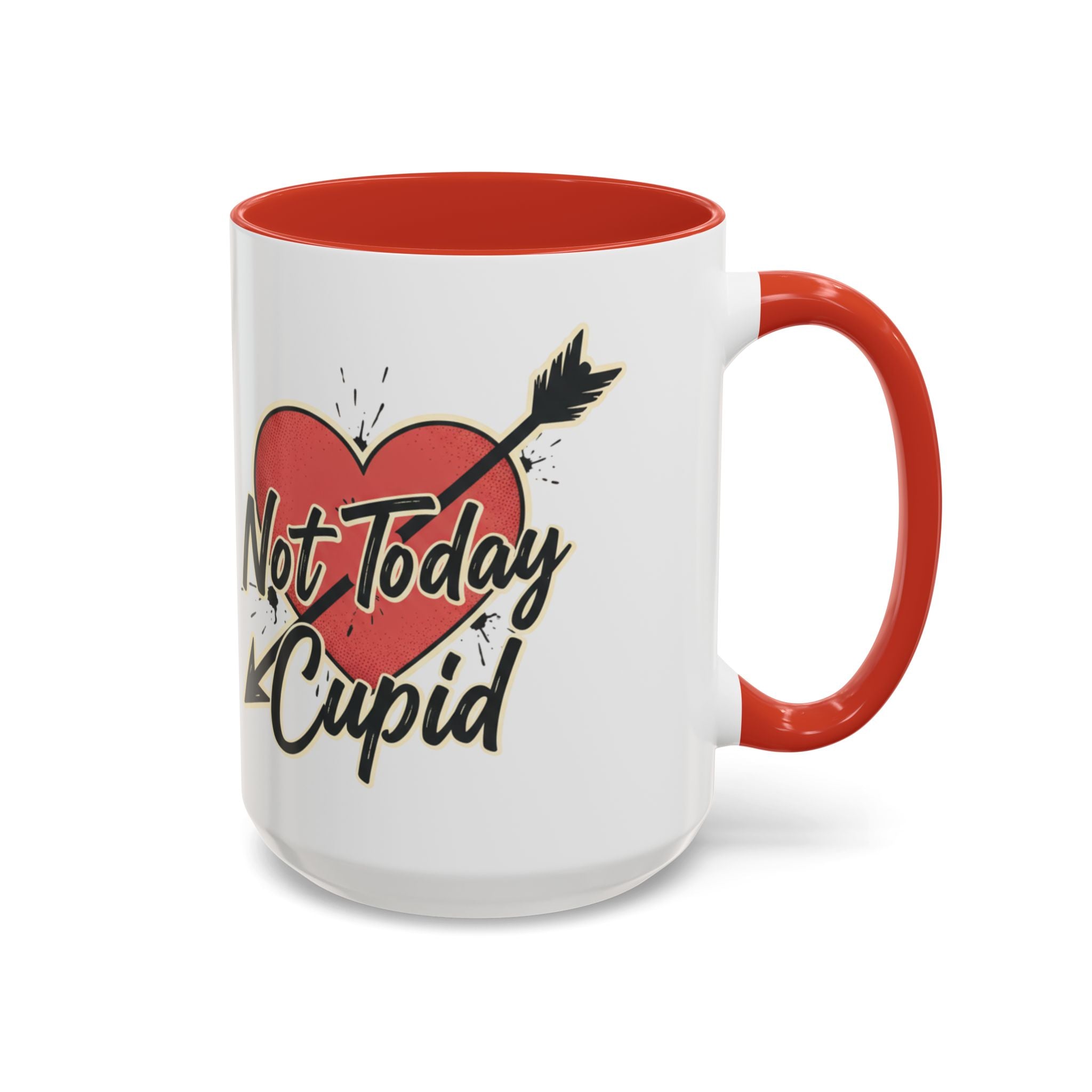 Not Today Cupid! Coffee Mug – Valentine’s Day Love Gift (11/15 oz)