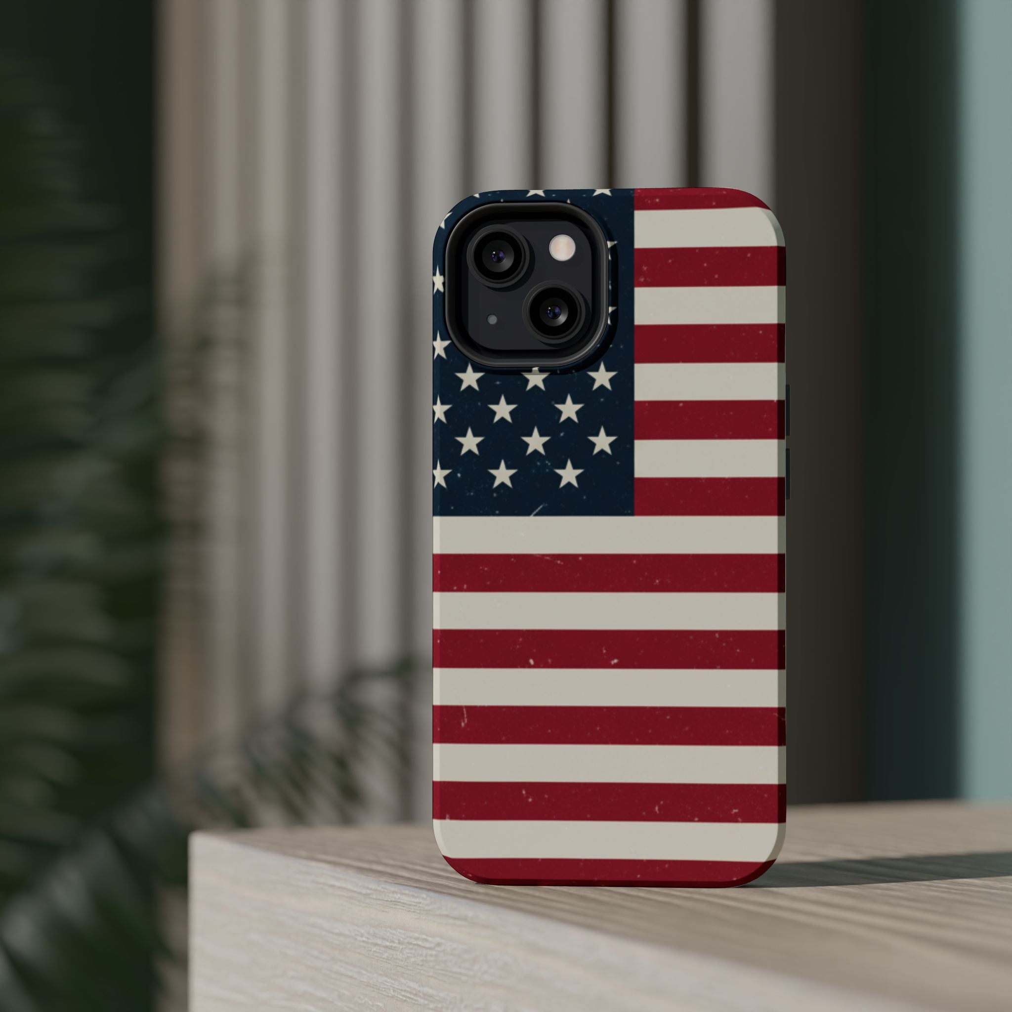 American Flag Magnetic Impact-Resistant Phone Case — USA Stars & Stripes Protection Fits iPhones