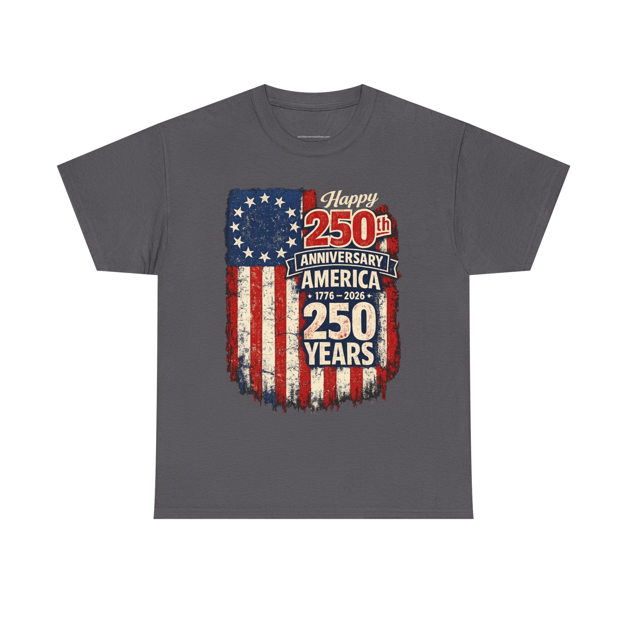 250th Anniversary of America with Flag Graphic T-Shirt