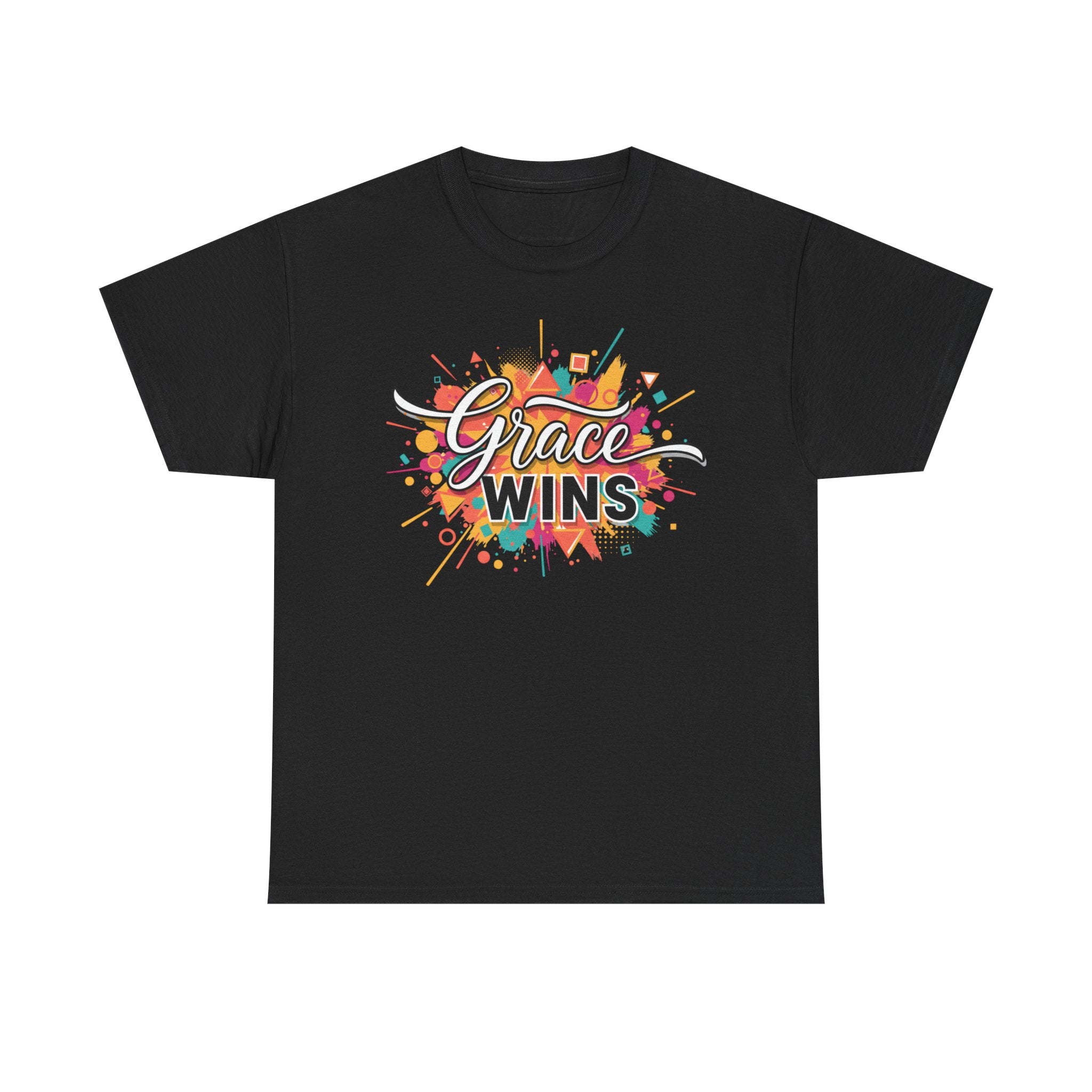 "Grace Wins" Colorful Inspirational Tee
