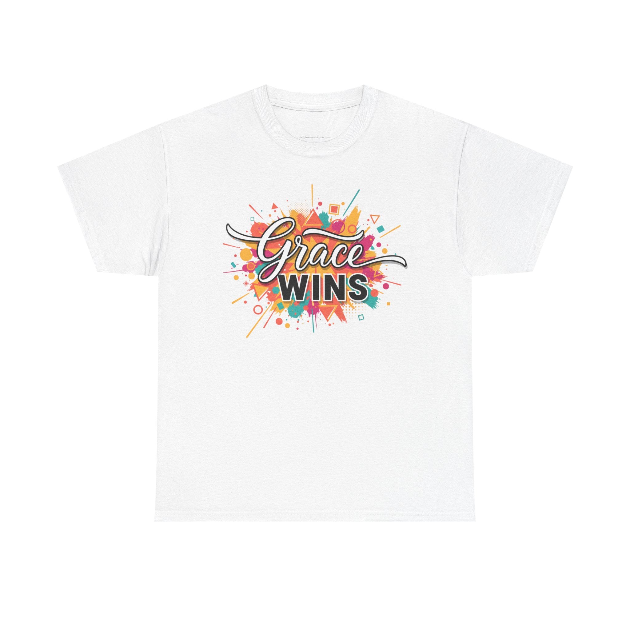 "Grace Wins" Colorful Inspirational Tee