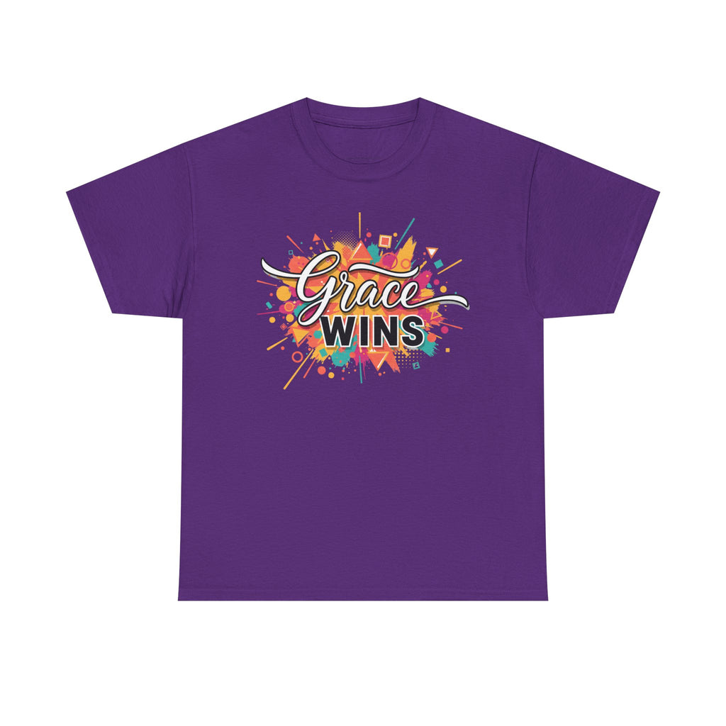 "Grace Wins" Colorful Inspirational Tee