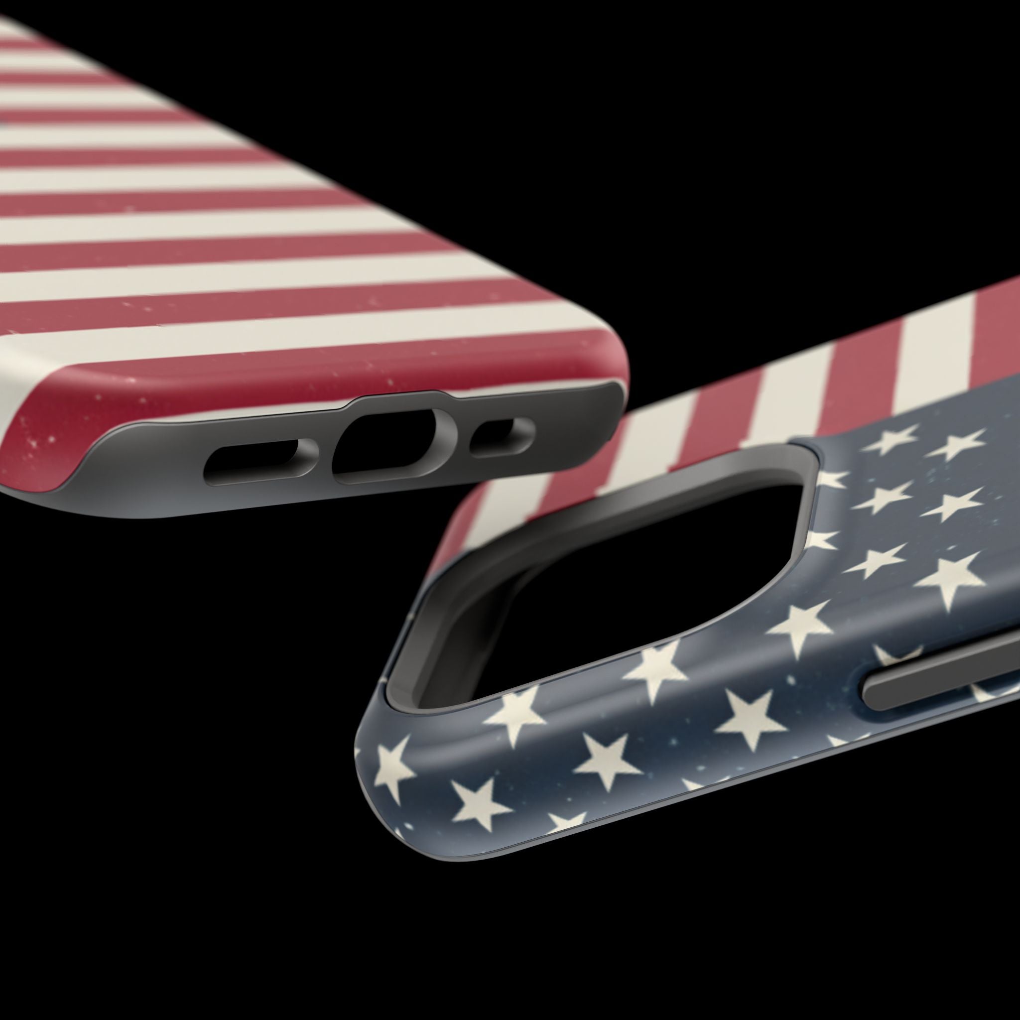 American Flag Magnetic Impact-Resistant Phone Case — USA Stars & Stripes Protection Fits iPhones