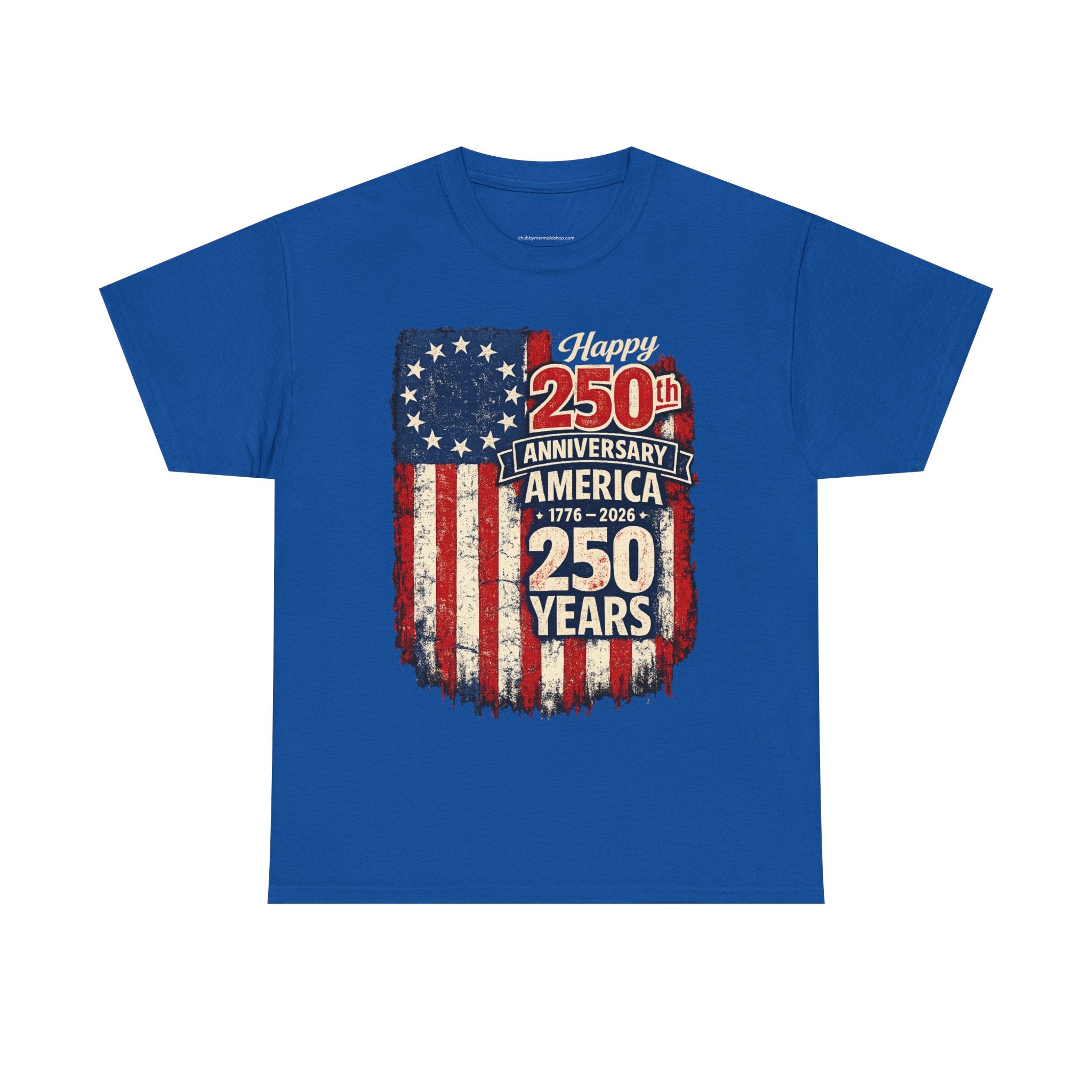 250th Anniversary of America with Flag Graphic T-Shirt