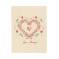 Rustic Love Always Velveteen Plush Blanket