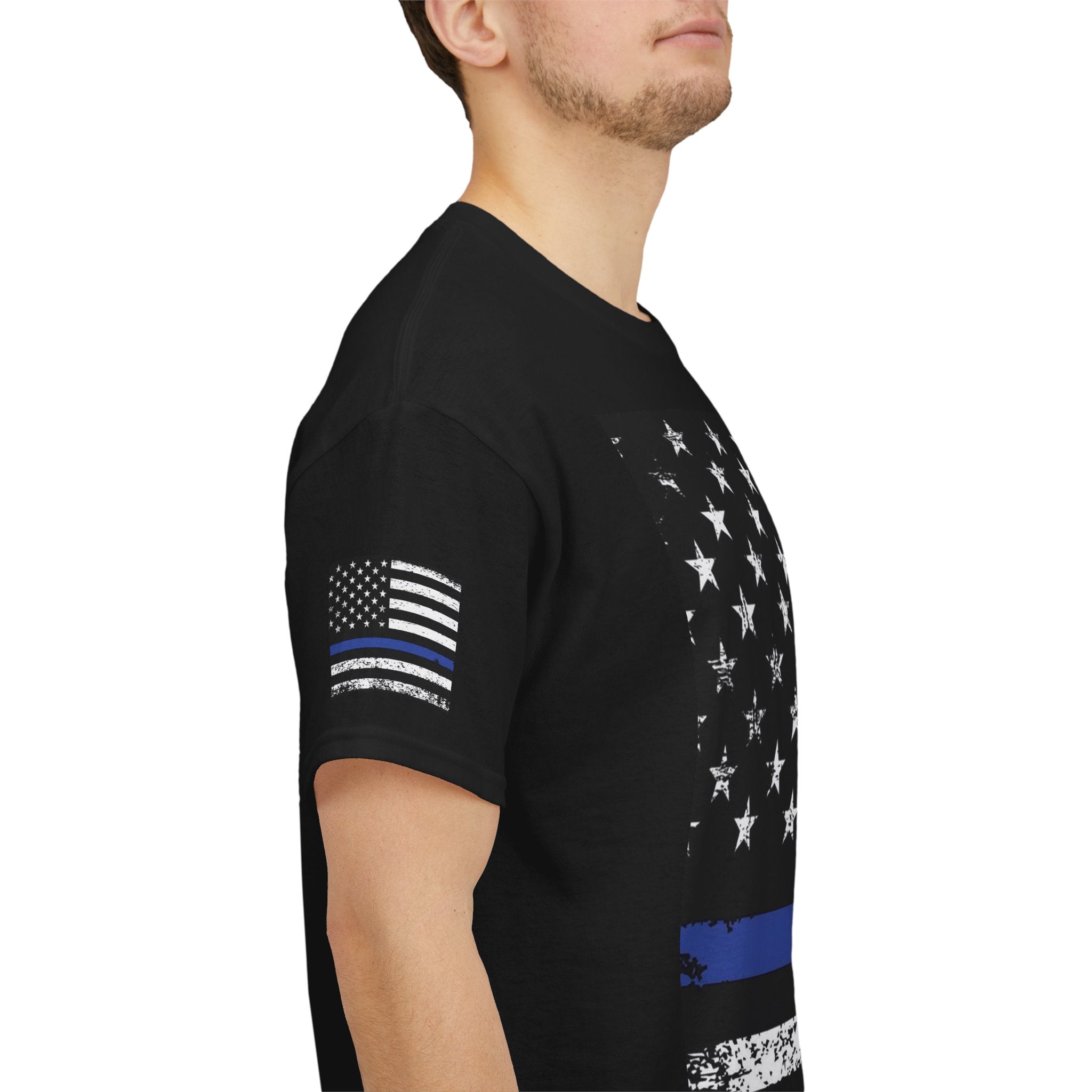 I Support the Blue Line Unisex Heavy Cotton Tee
