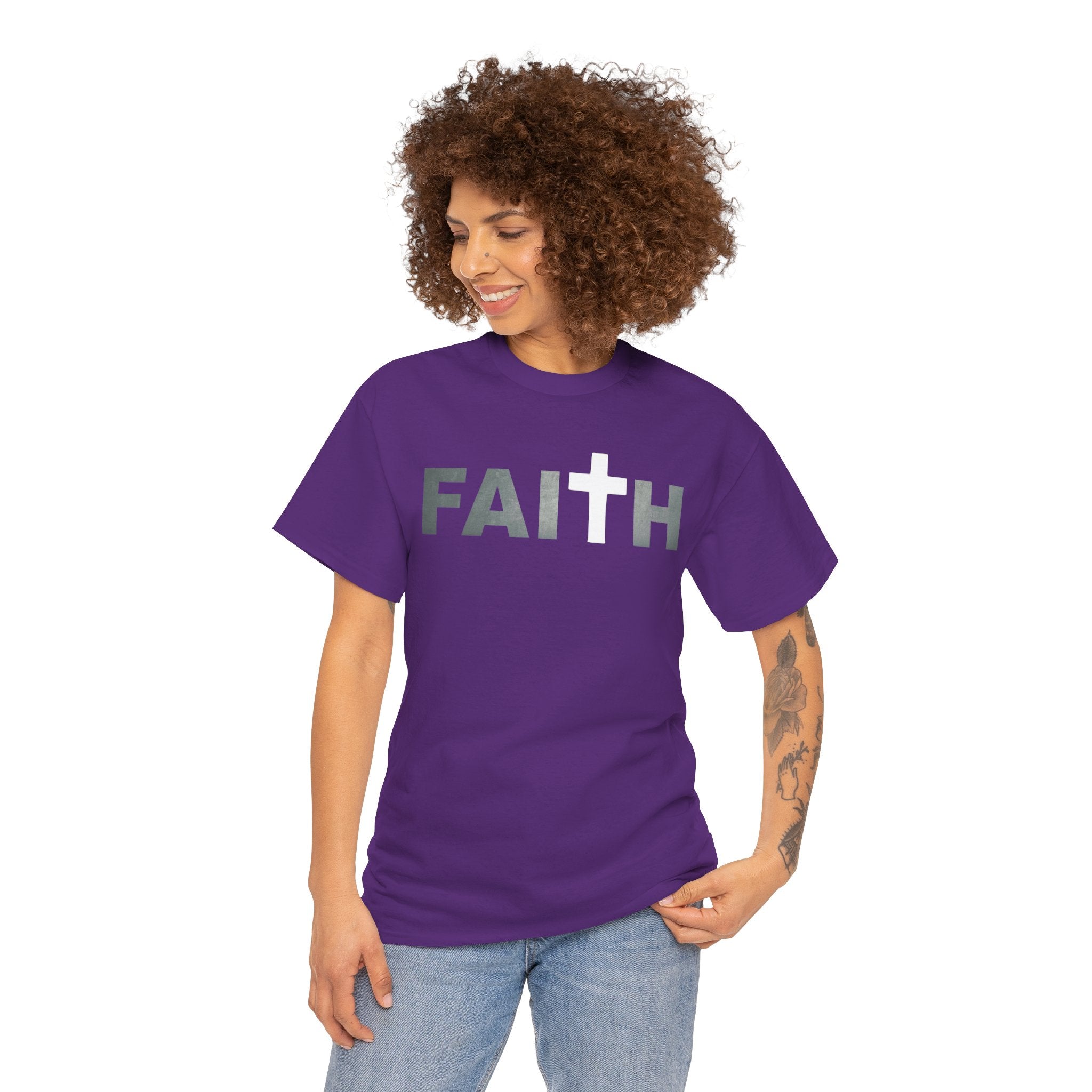 Faith Cross T‑Shirt — Christian Inspirational Tee