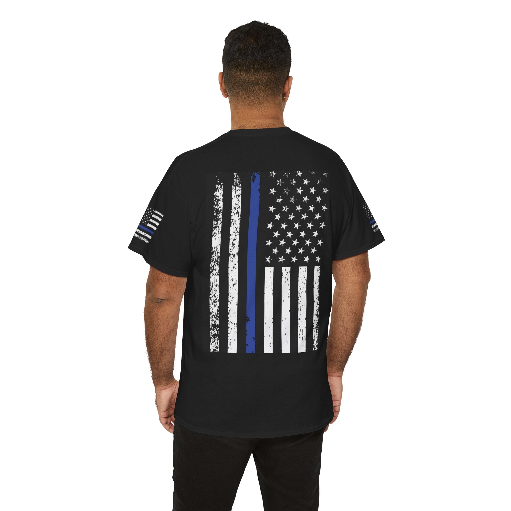 I Support the Blue Line Unisex Heavy Cotton Tee