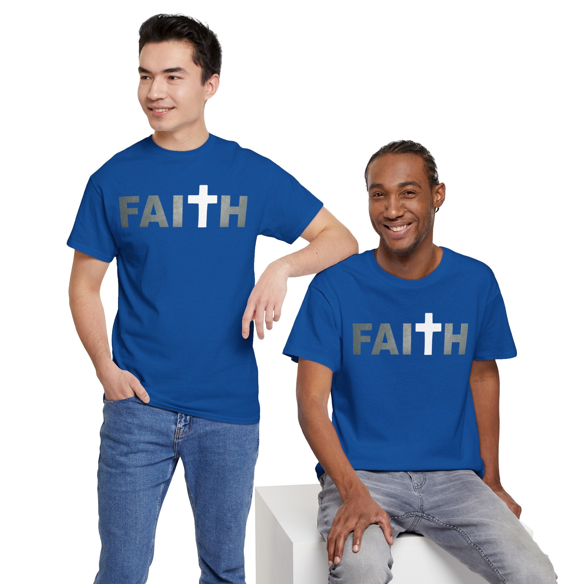 Faith Cross T‑Shirt — Christian Inspirational Tee